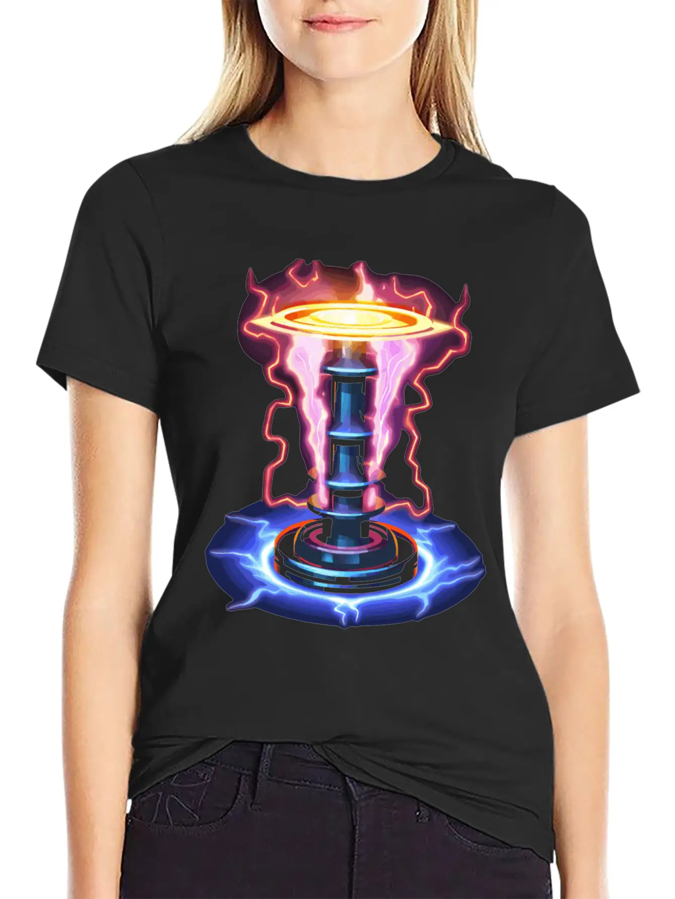 Electric Coil Electrical Engineer Electricity Simple Everyday Graphic Tee – Lightweight Summer Wear