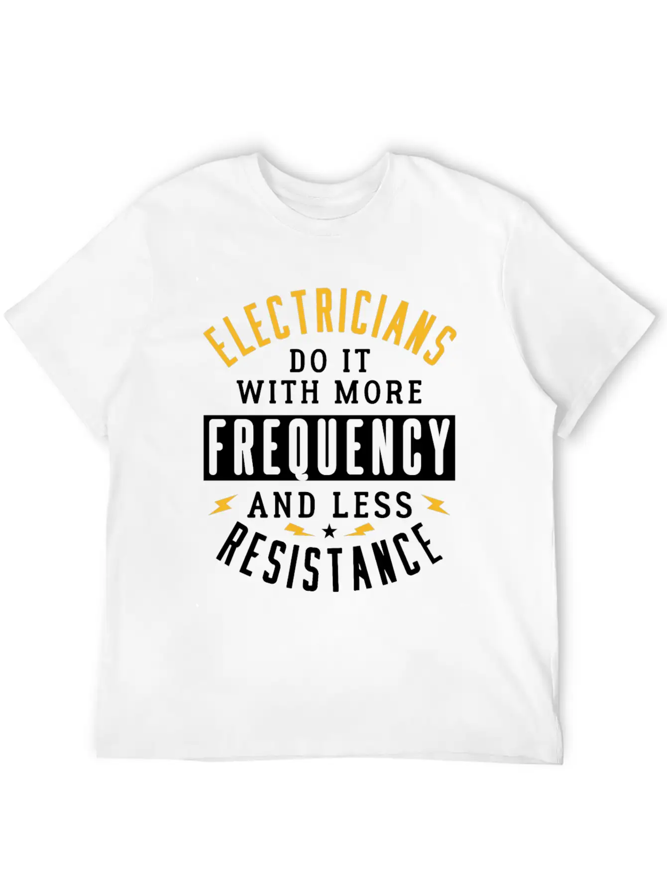 Electricians Frequency Resistance Simple Everyday Graphic Tee – Lightweight Summer Wear