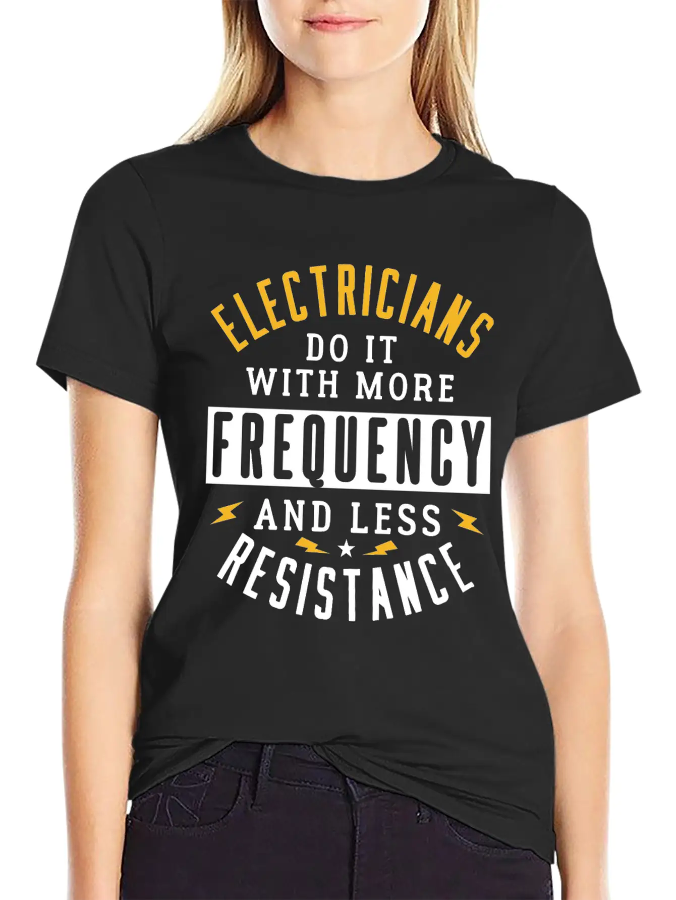 Electricians Frequency Resistance Simple Everyday Graphic Tee – Lightweight Summer Wear