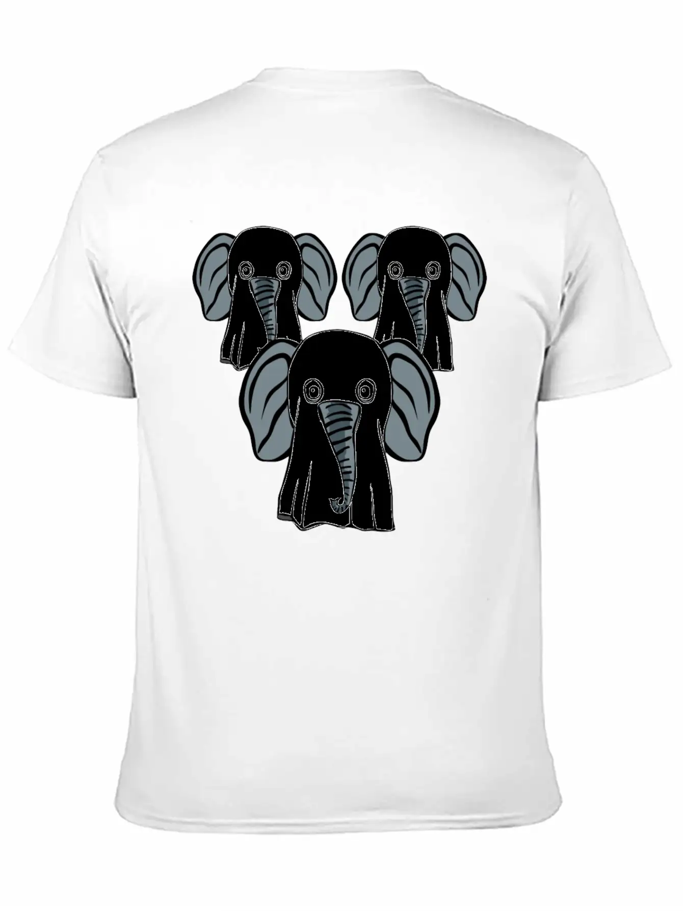 Elephant Ghosts Elephants Basic Graphic T-Shirt – Daily Comfort In Soft Cotton
