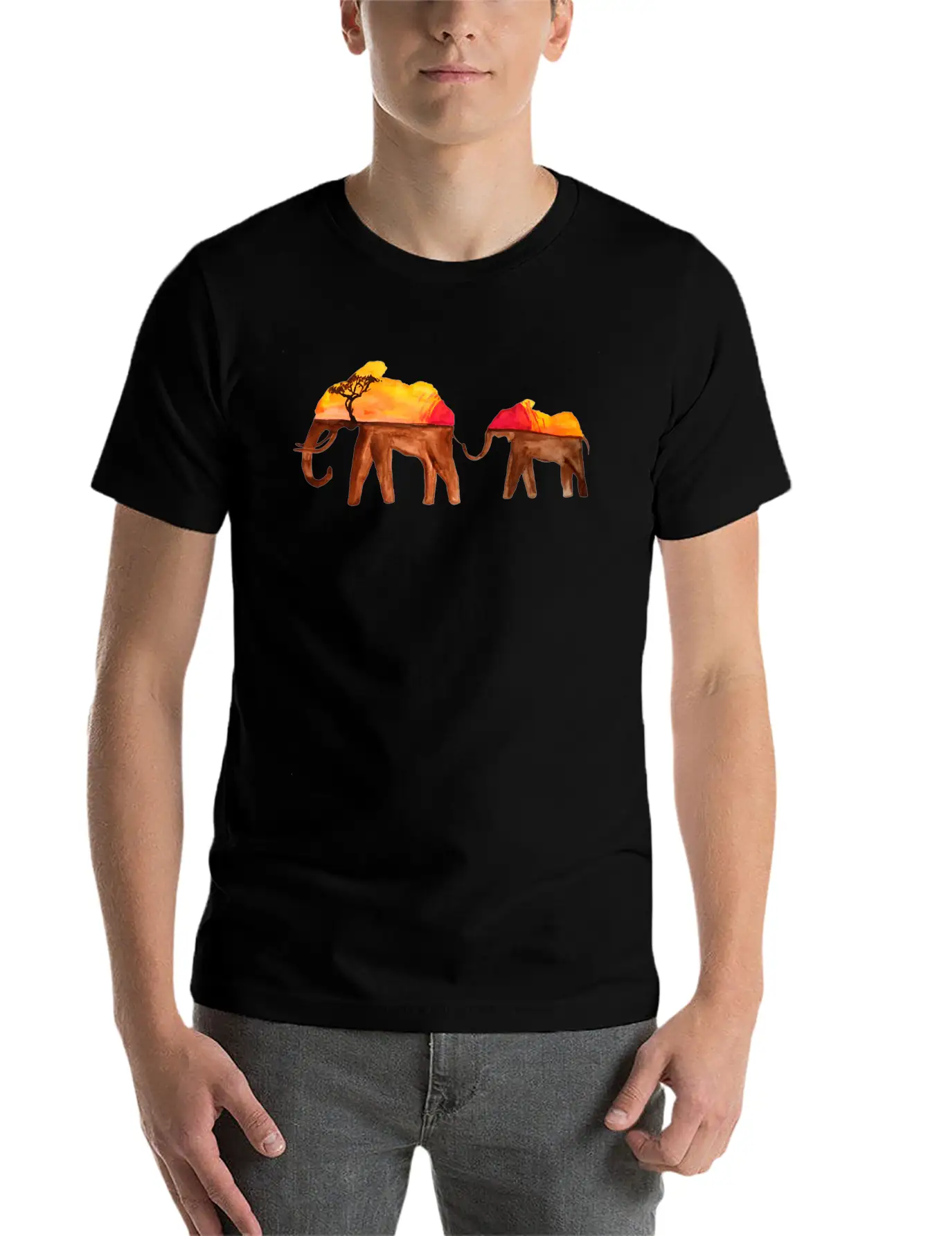 Elephant Stylish Everyday T-Shirt – Unisex Basic Cotton Tee