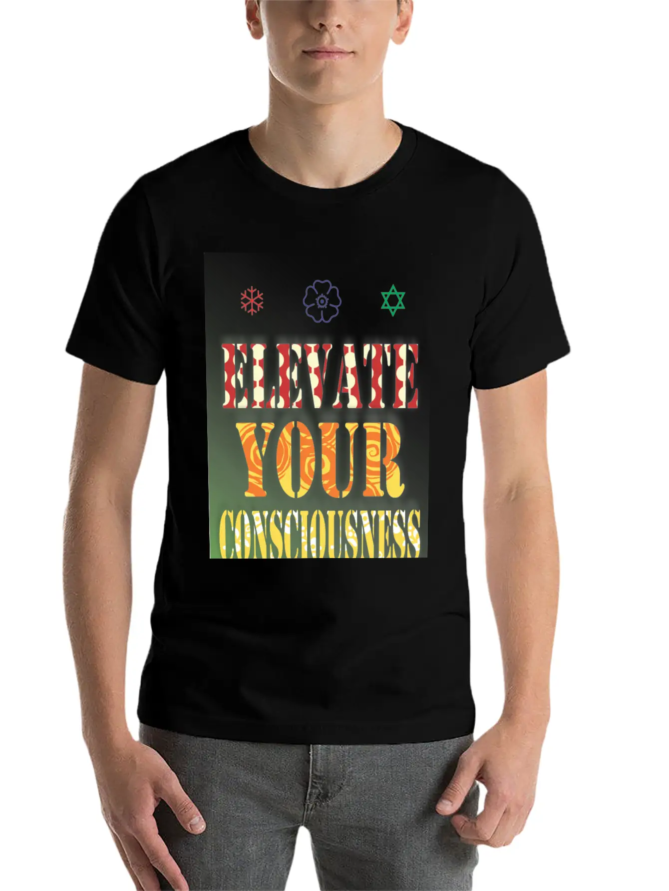 Elevate Your Consciousness Stylish Everyday T-Shirt – Unisex Basic Cotton Tee
