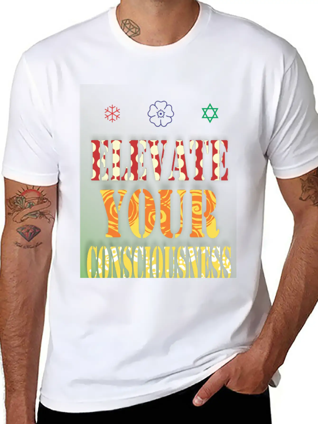 Elevate Your Consciousness Stylish Everyday T-Shirt – Unisex Basic Cotton Tee