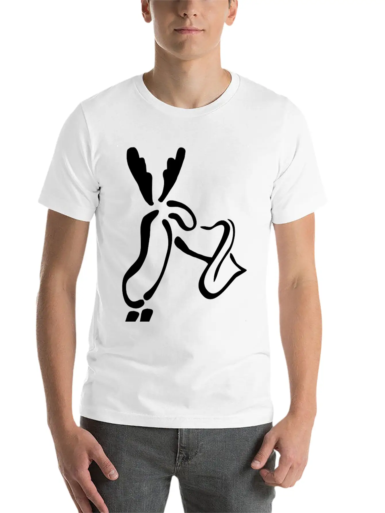 Elk Saxophone Stylish Everyday T-Shirt – Unisex Basic Cotton Tee