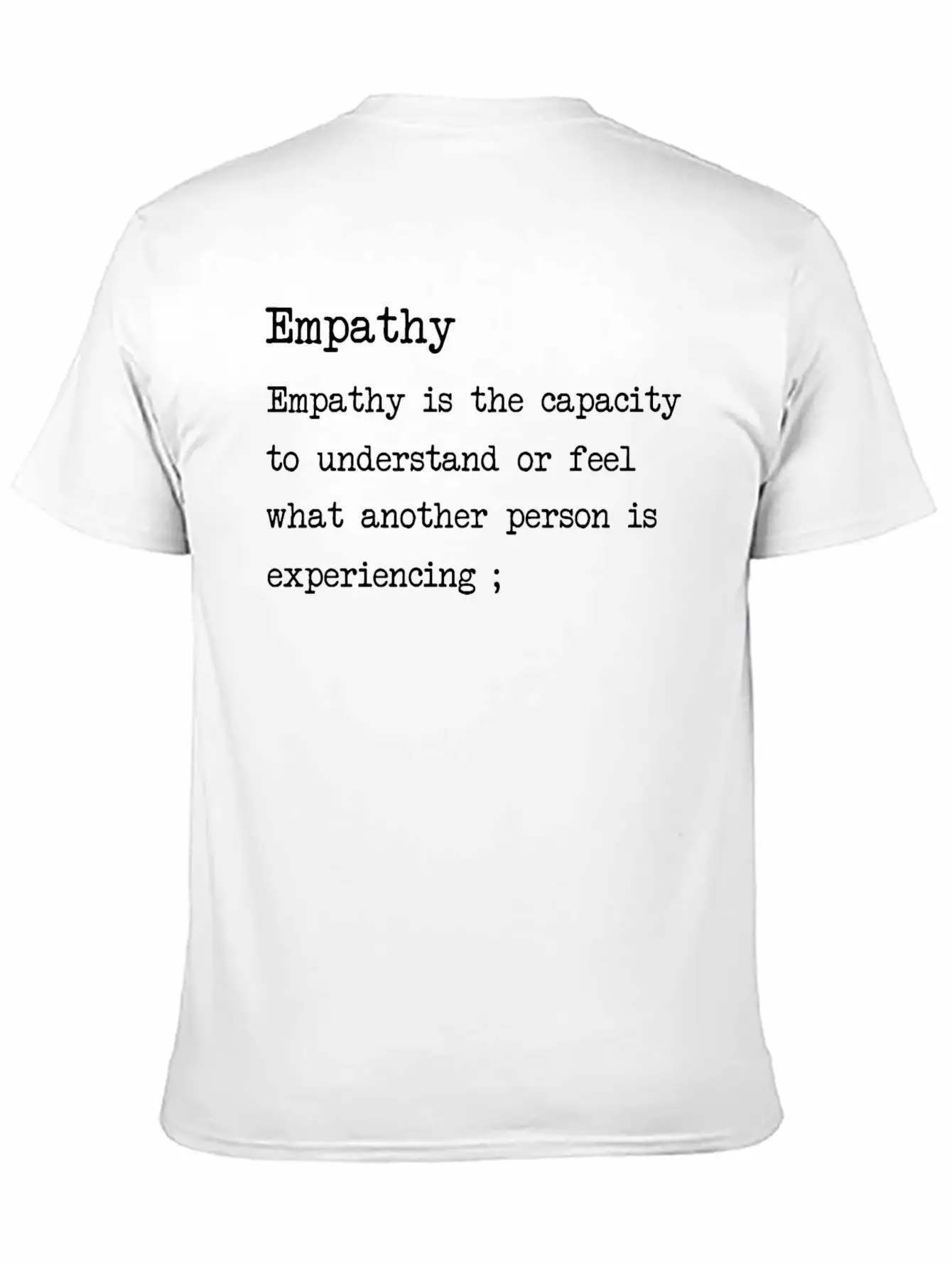 Empathy Blanc Stylish Everyday T-Shirt – Unisex Basic Cotton Tee