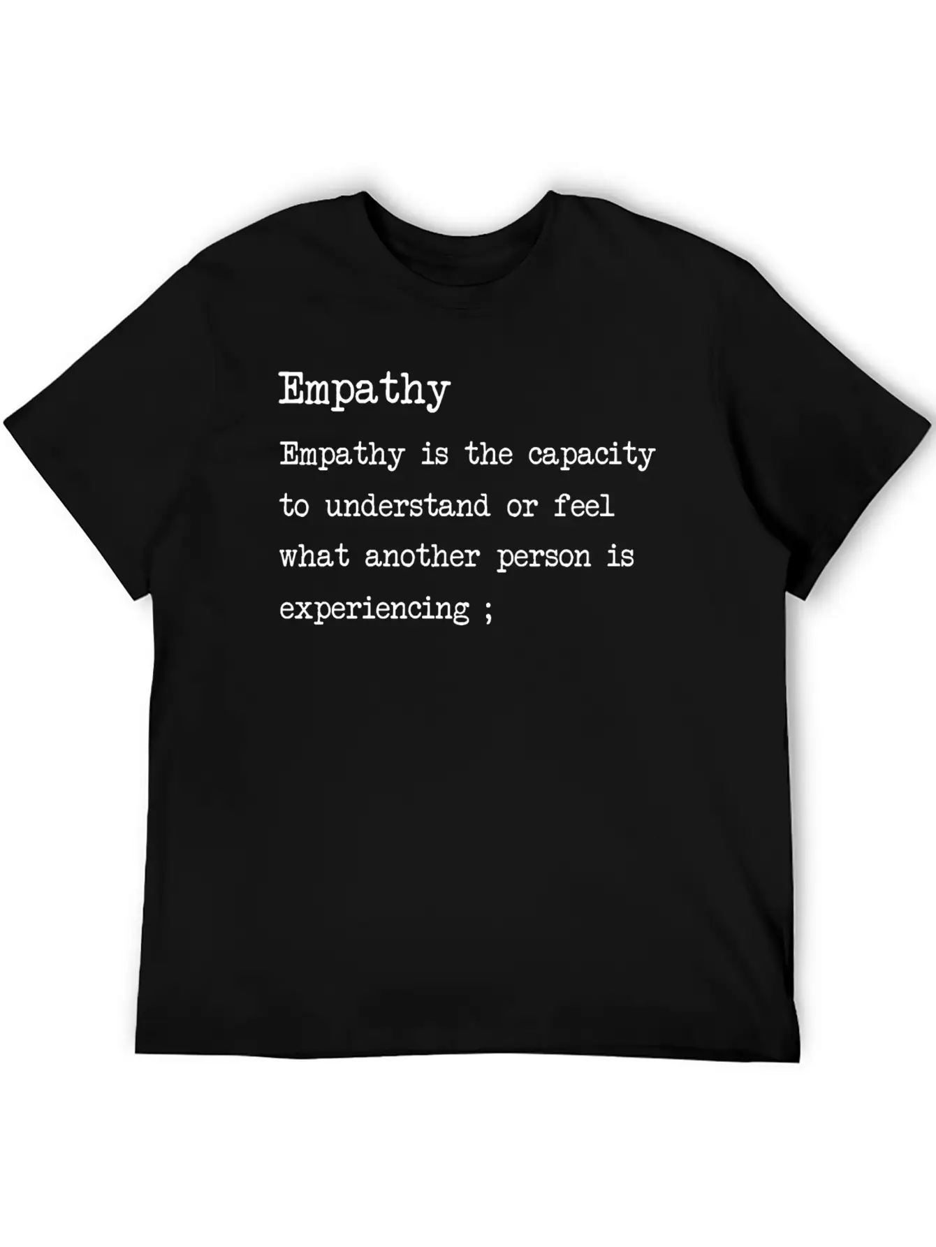 Empathy Blanc Stylish Everyday T-Shirt – Unisex Basic Cotton Tee