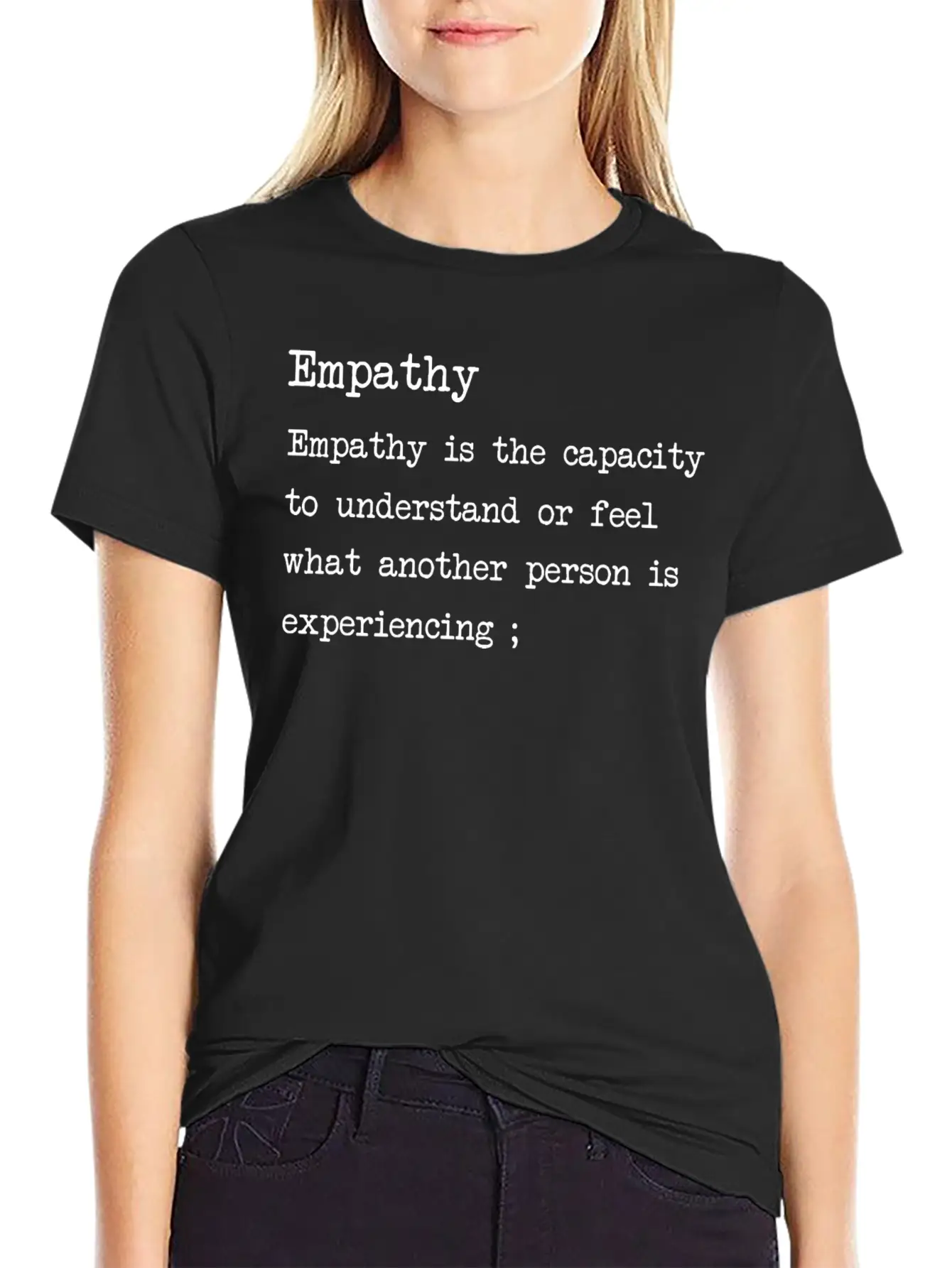 Empathy Blanc Stylish Everyday T-Shirt – Unisex Basic Cotton Tee