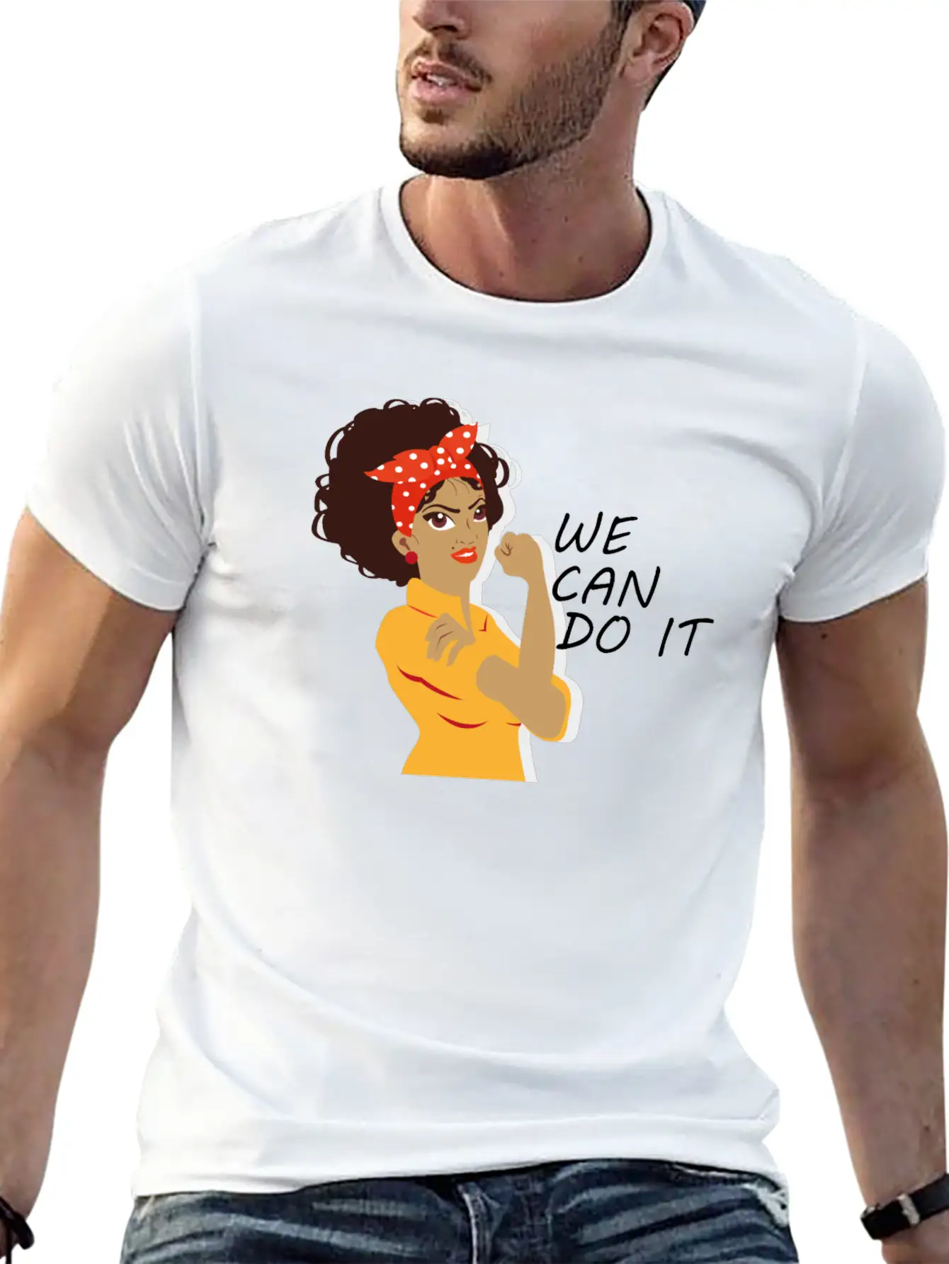 Empowered Woman: We Can Do It! Stylish Everyday T-Shirt – Unisex Basic Cotton Tee
