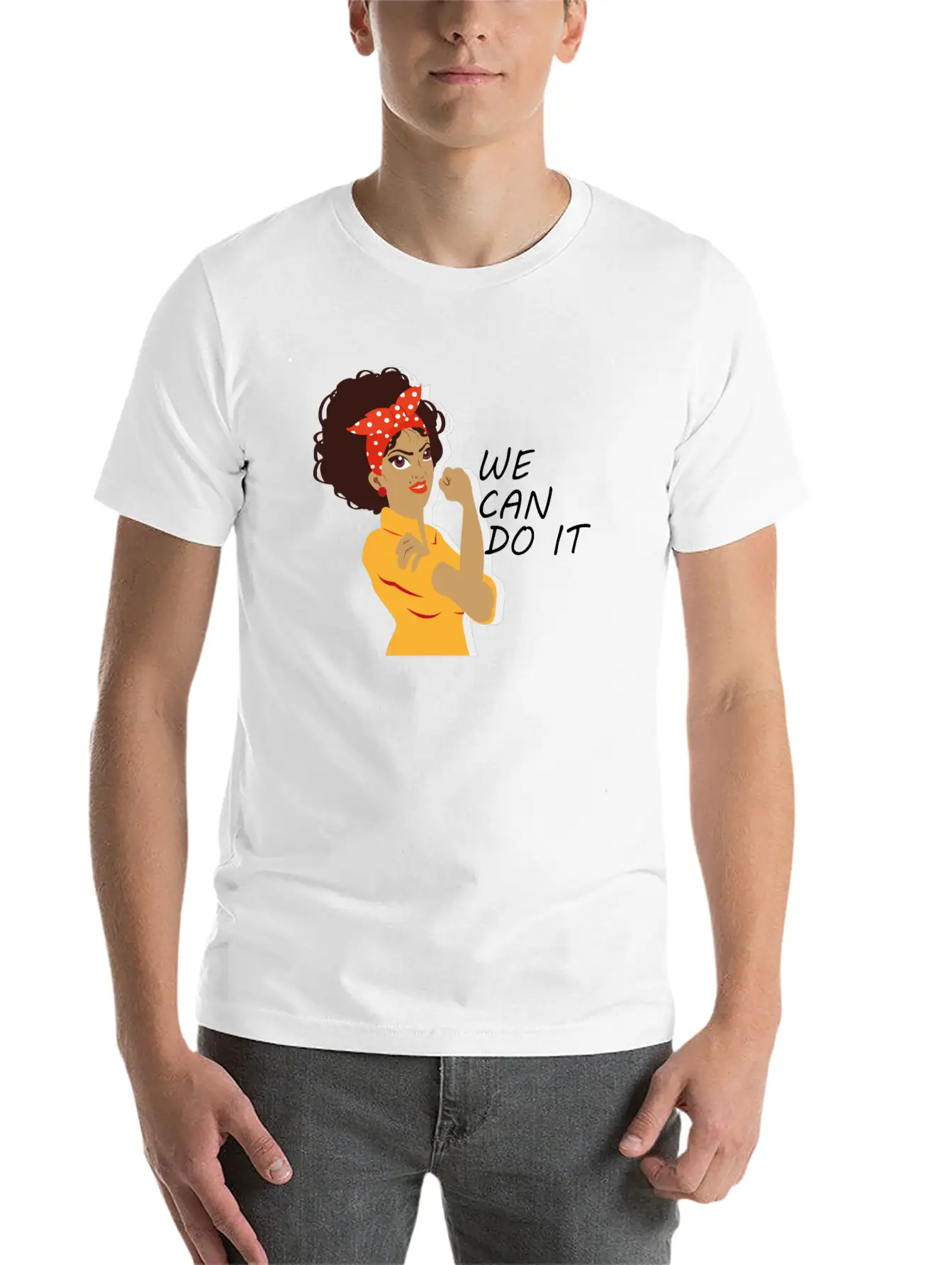 Empowered Woman: We Can Do It! Stylish Everyday T-Shirt – Unisex Basic Cotton Tee