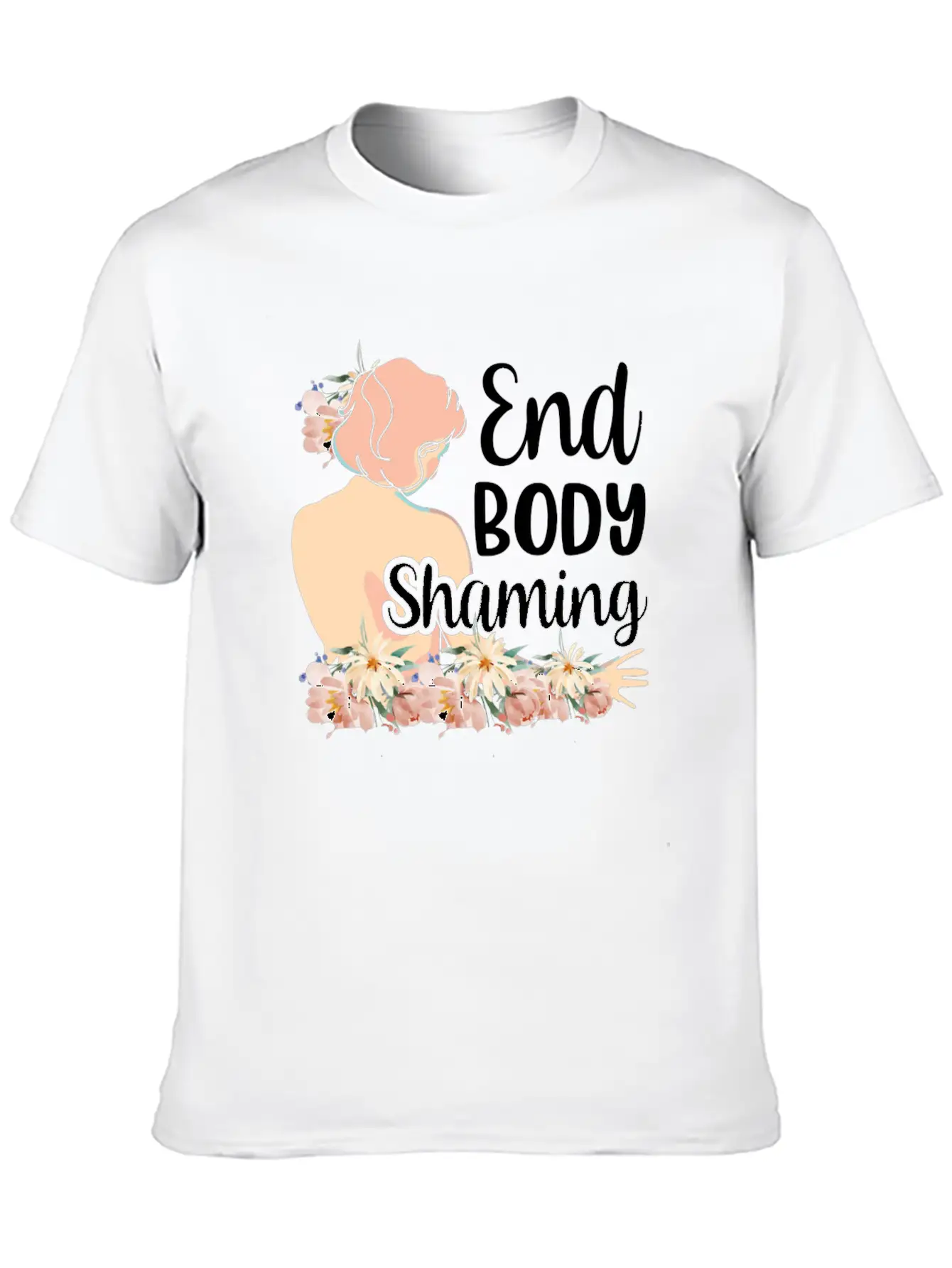 End Body Shaming Appearance Mocking Stop Unisex Casual T-Shirt – Clean Design For Daily Comfort