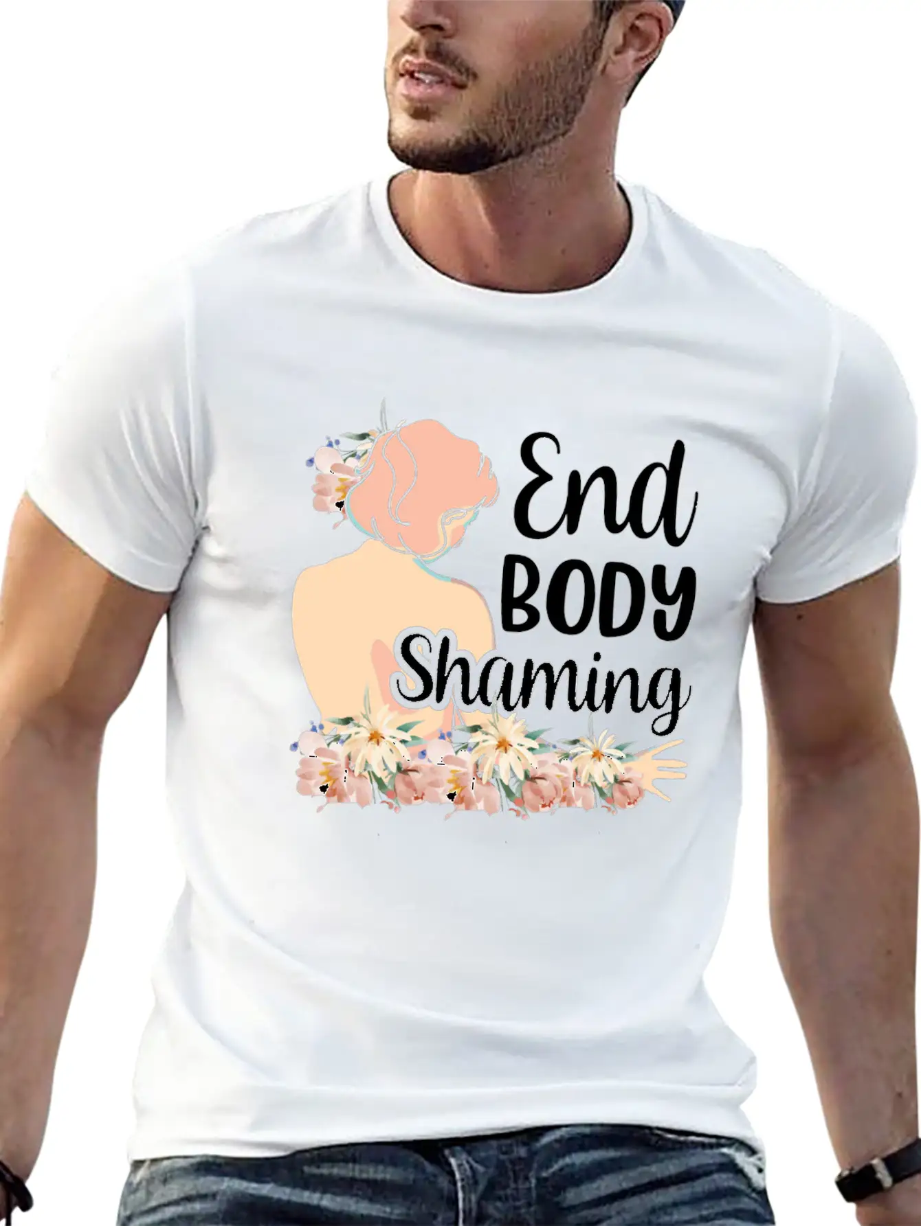 End Body Shaming Appearance Mocking Stop Unisex Casual T-Shirt – Clean Design For Daily Comfort