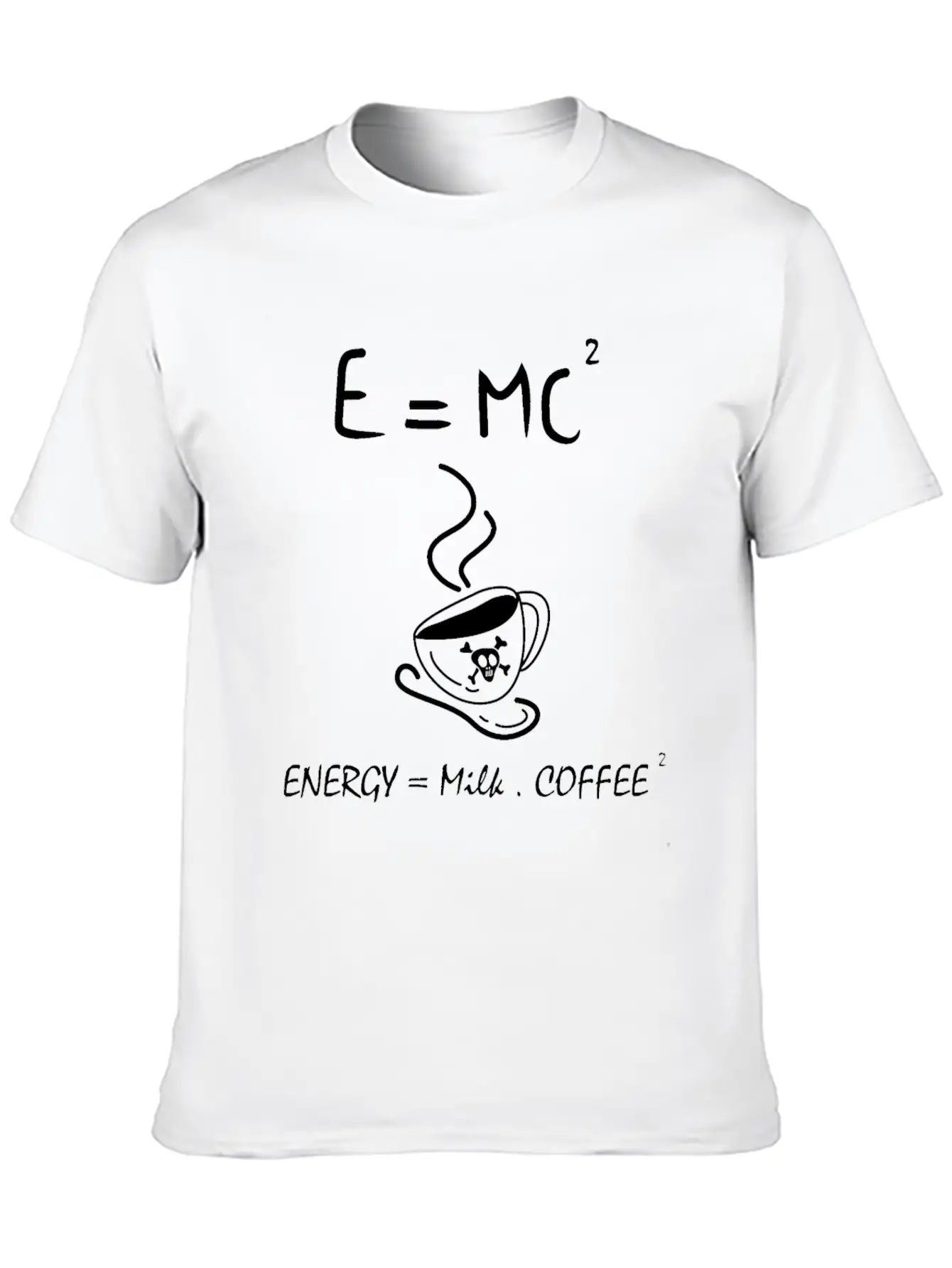 Energy Milk Coffee Basic Graphic T-Shirt – Daily Comfort In Soft Cotton