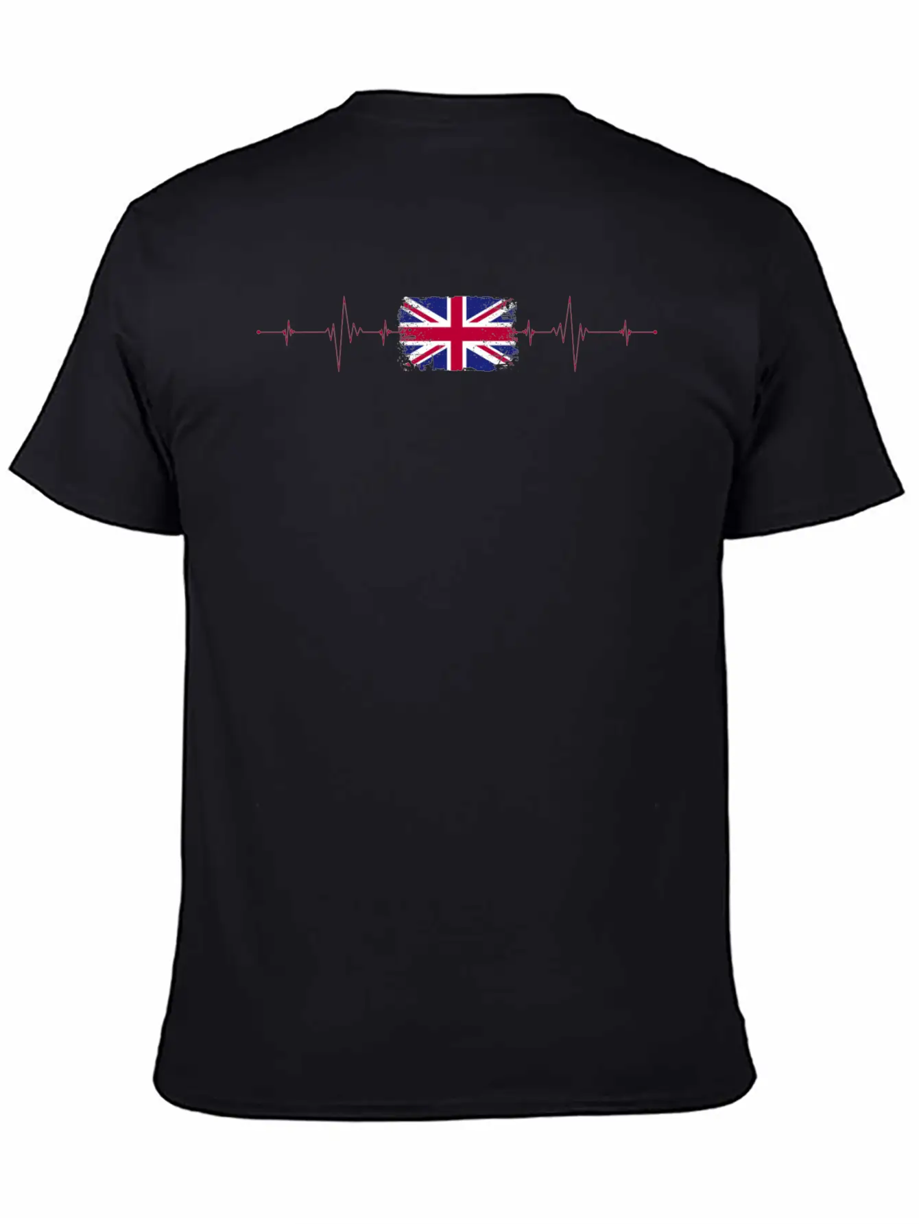 England Flag Heartbeat Stylish Everyday T-Shirt – Unisex Basic Cotton Tee