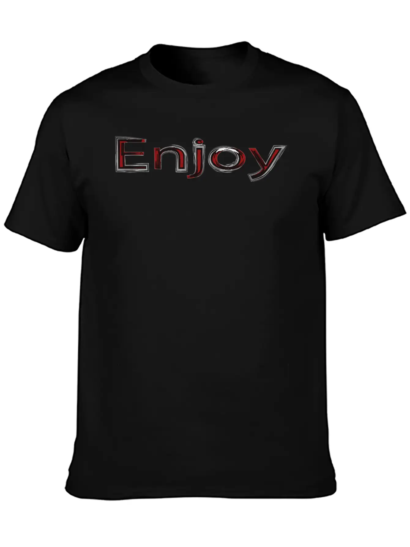 Enjoy Basic Graphic T-Shirt – Daily Comfort In Soft Cotton