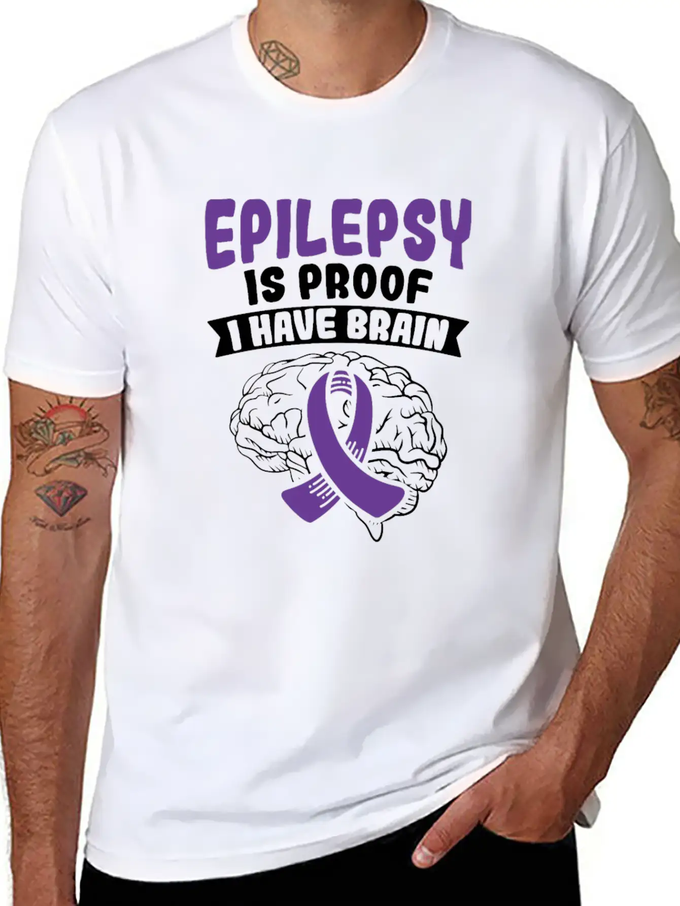 Epilepsy Awareness Epilepsy Awareness Basic Graphic T-Shirt – Daily Comfort In Soft Cotton