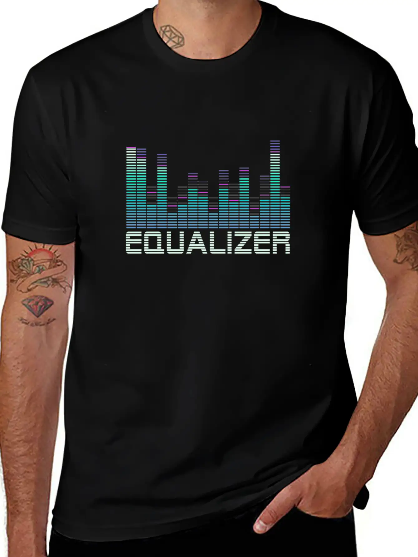 Equalizer Music Booster Lightweight Cotton T-Shirt – Daily Comfort Graphic Shirt