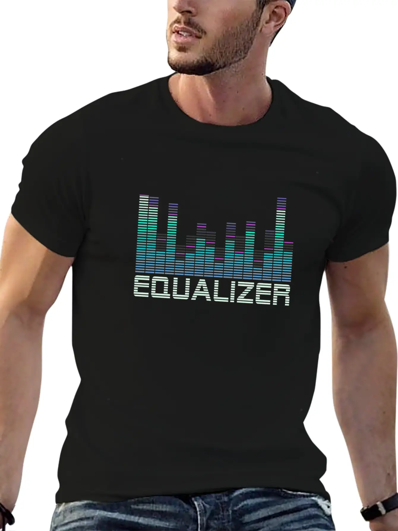 Equalizer Music Booster Lightweight Cotton T-Shirt – Daily Comfort Graphic Shirt
