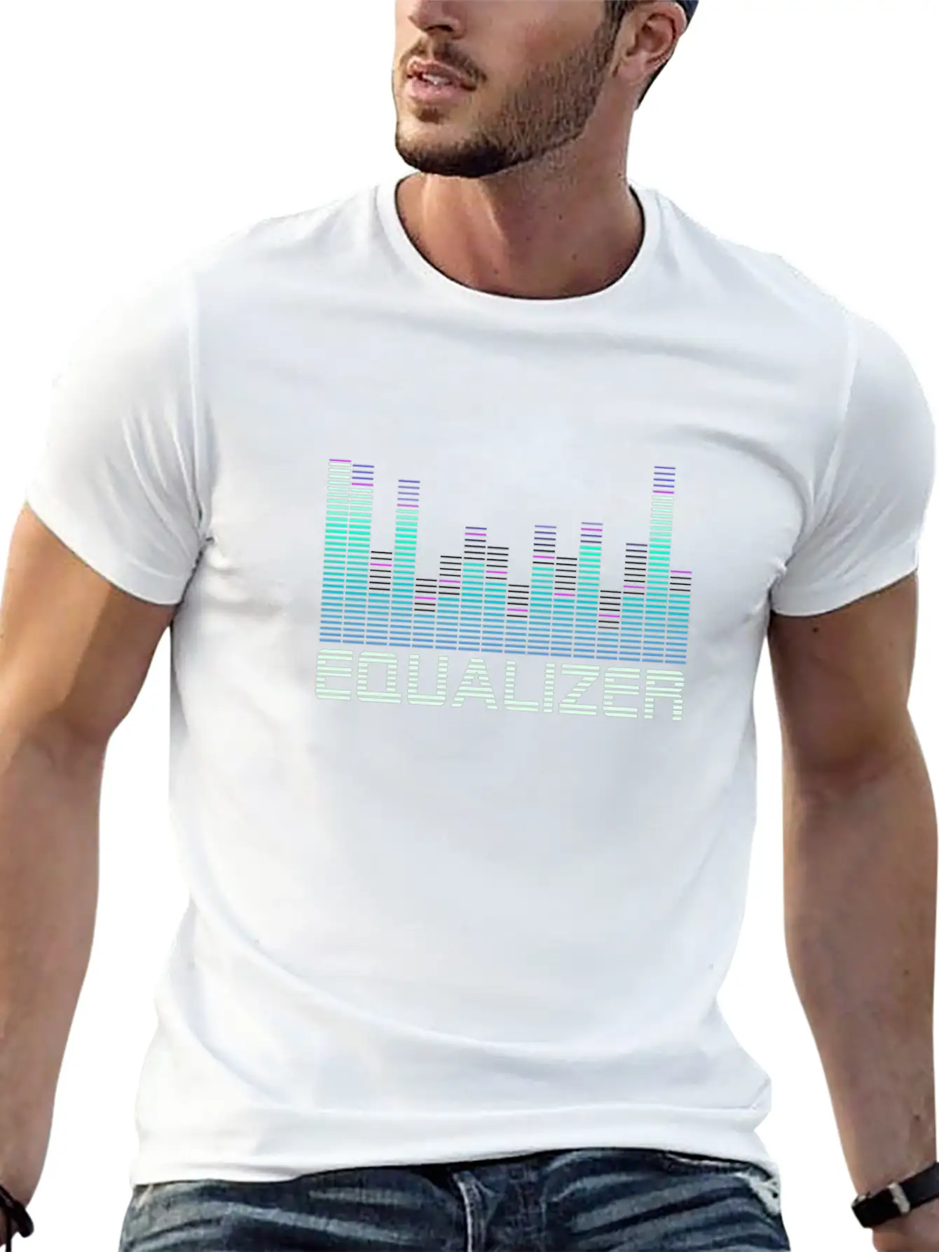 Equalizer Music Booster Lightweight Cotton T-Shirt – Daily Comfort Graphic Shirt
