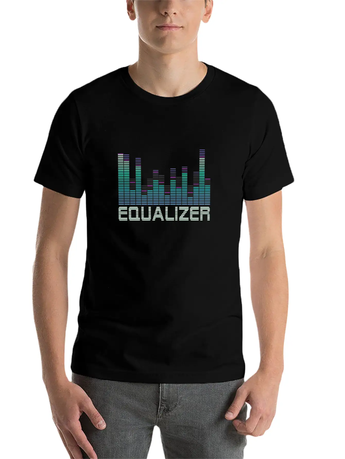 Equalizer Music Booster Lightweight Cotton T-Shirt – Daily Comfort Graphic Shirt