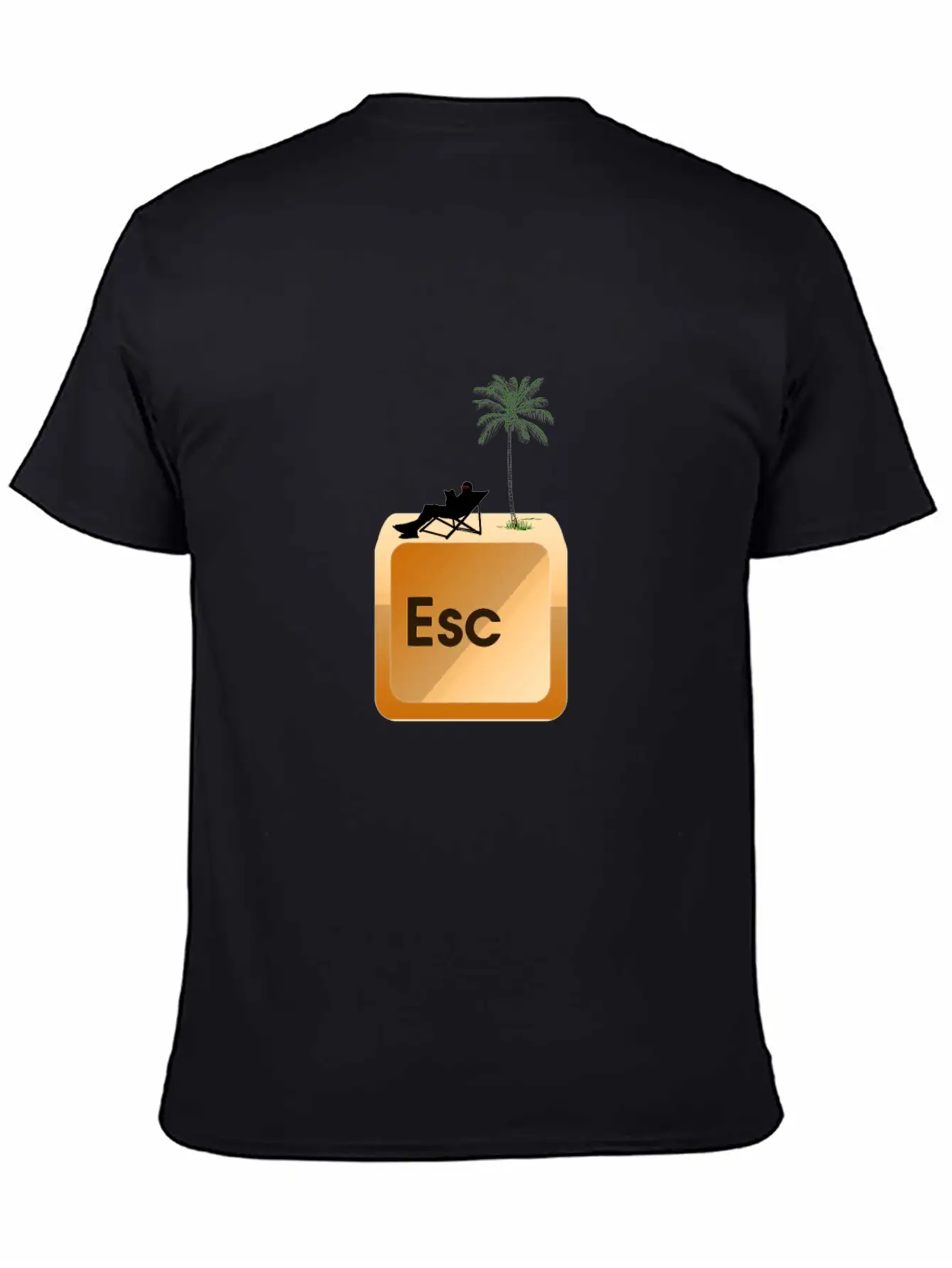 ESC Button Escape Keyboard IT Admin Nerd Gift Stylish Everyday T-Shirt – Unisex Basic Cotton Tee