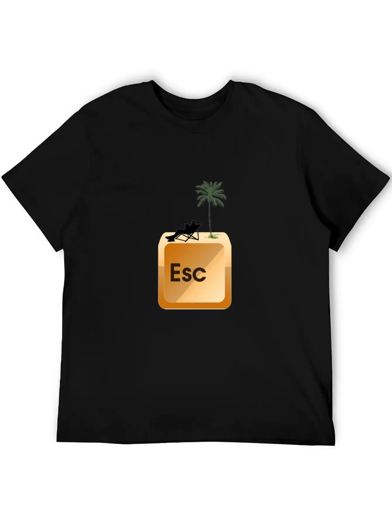 ESC Button Escape Keyboard IT Admin Nerd Gift Stylish Everyday T-Shirt – Unisex Basic Cotton Tee