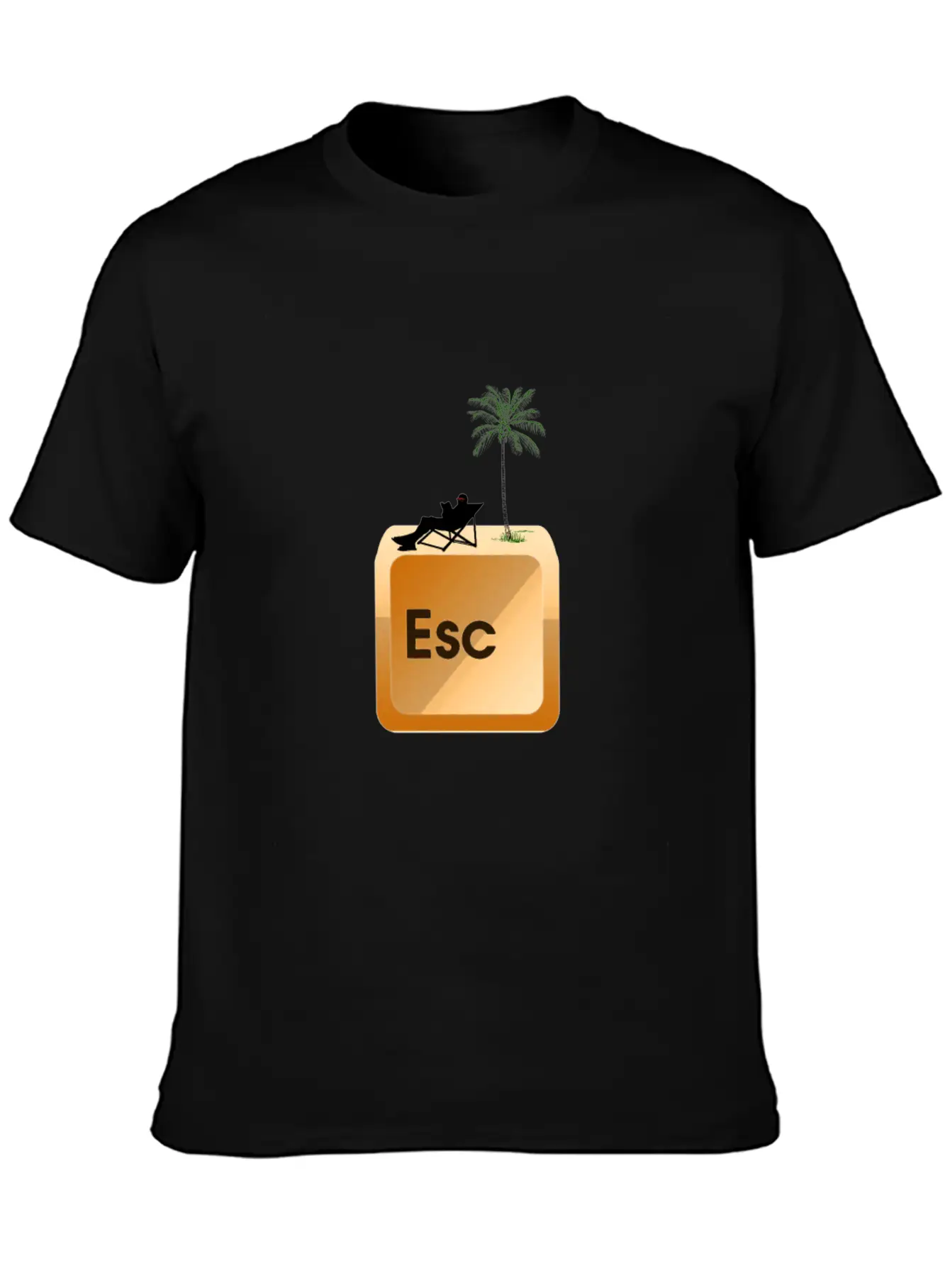 ESC Button Escape Keyboard IT Admin Nerd Gift Stylish Everyday T-Shirt – Unisex Basic Cotton Tee