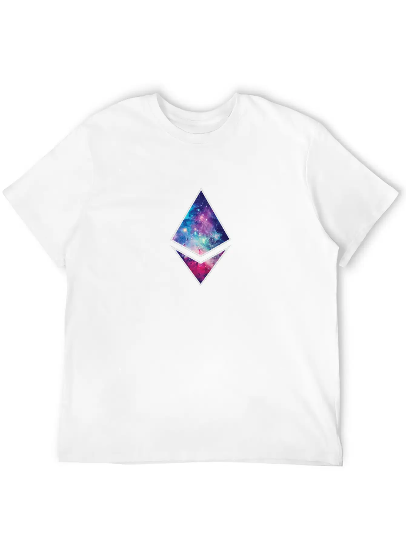 Ethereum Galaxy To The Moon Basic Graphic T-Shirt – Daily Comfort In Soft Cotton