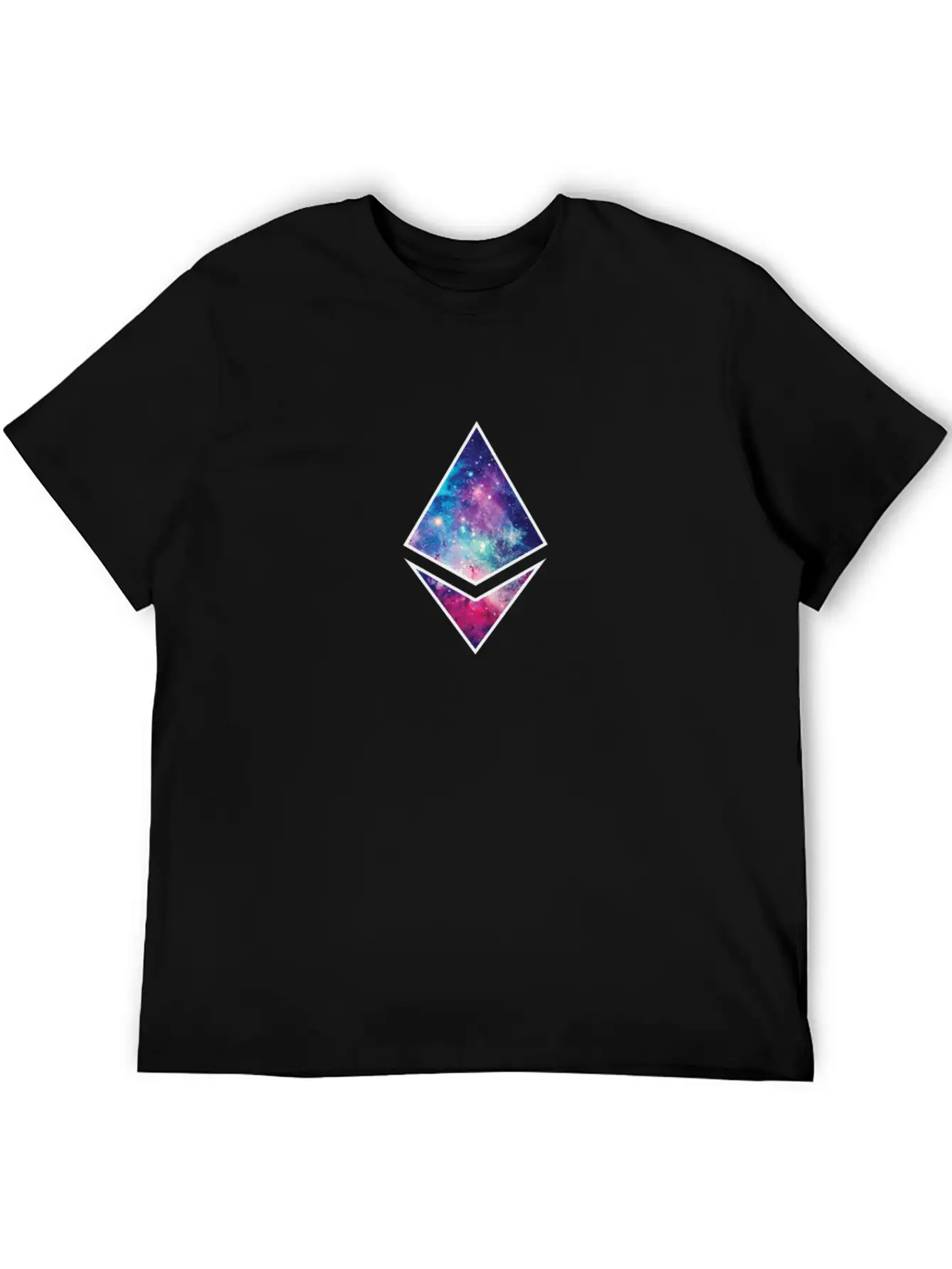Ethereum Galaxy To The Moon Basic Graphic T-Shirt – Daily Comfort In Soft Cotton