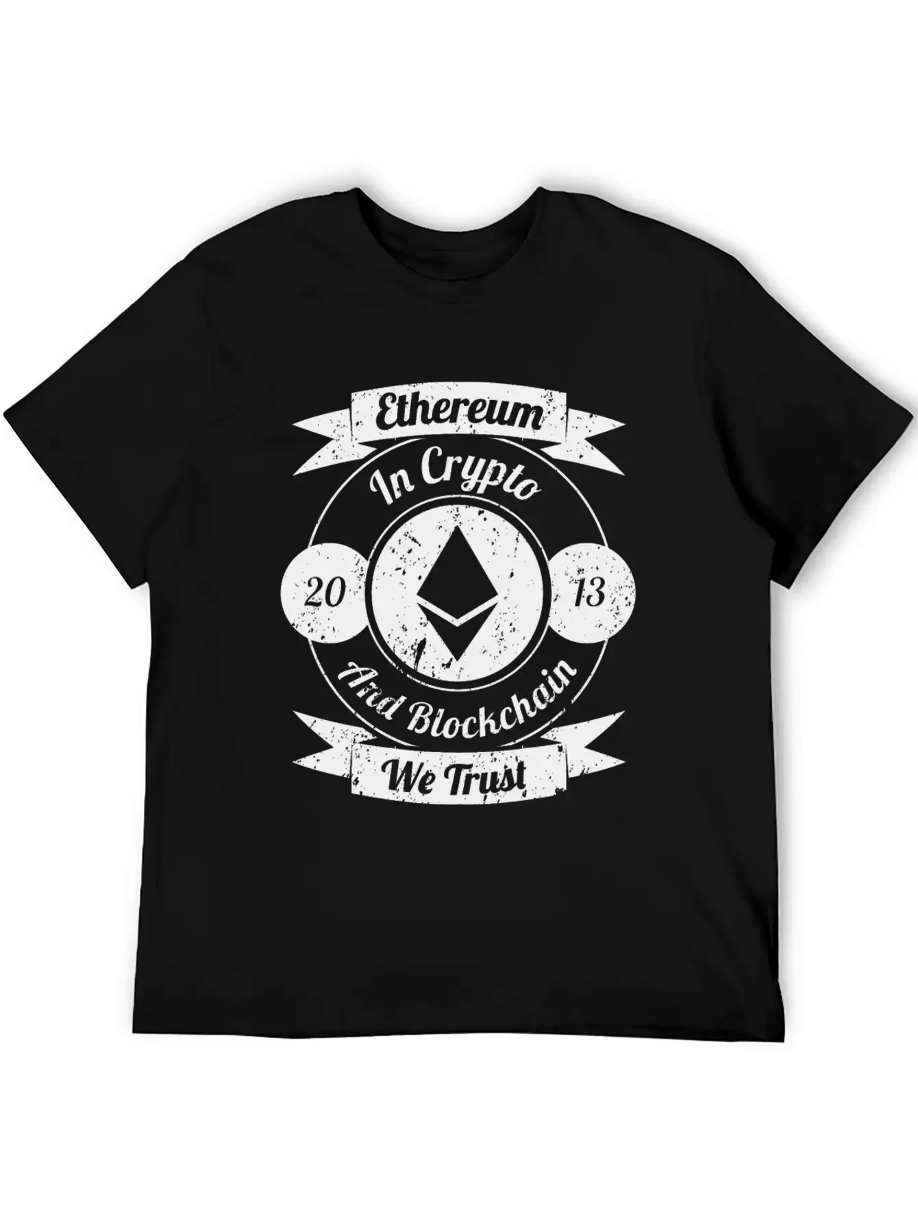 Ethereum - In Crypto And Blockchain We Trust Basic Graphic T-Shirt – Daily Comfort In Soft Cotton