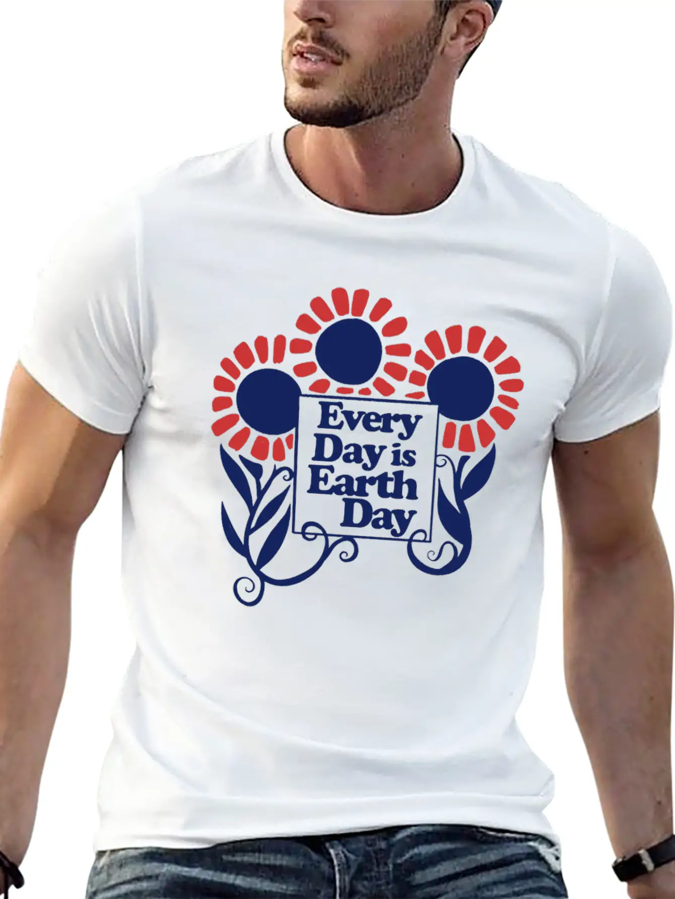 Every Day Is Earth Day Basic Graphic T-Shirt – Daily Comfort In Soft Cotton