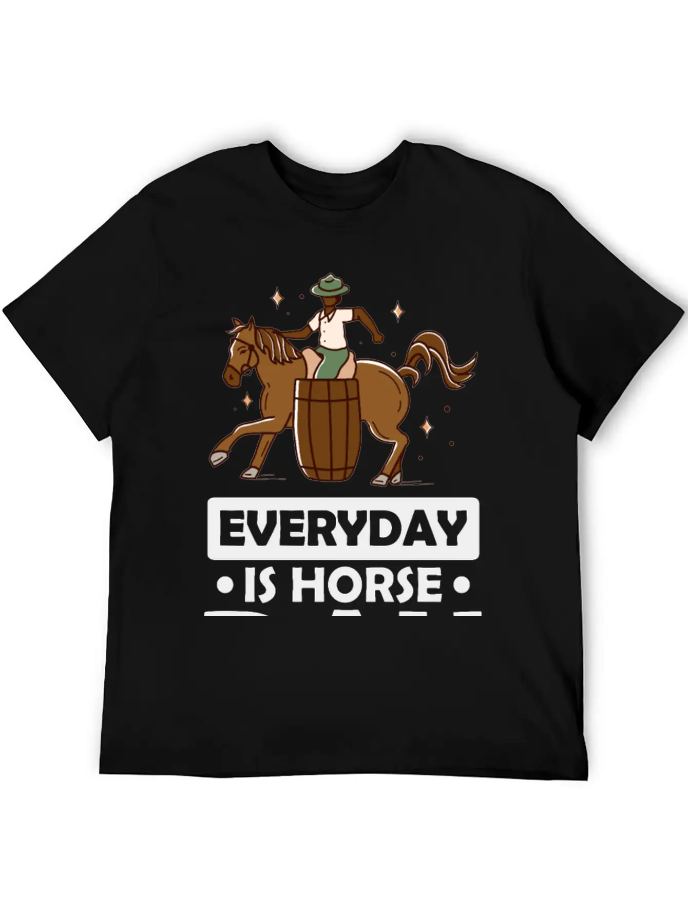 Everyday Is Horse Day Stylish Everyday T-Shirt – Unisex Basic Cotton Tee
