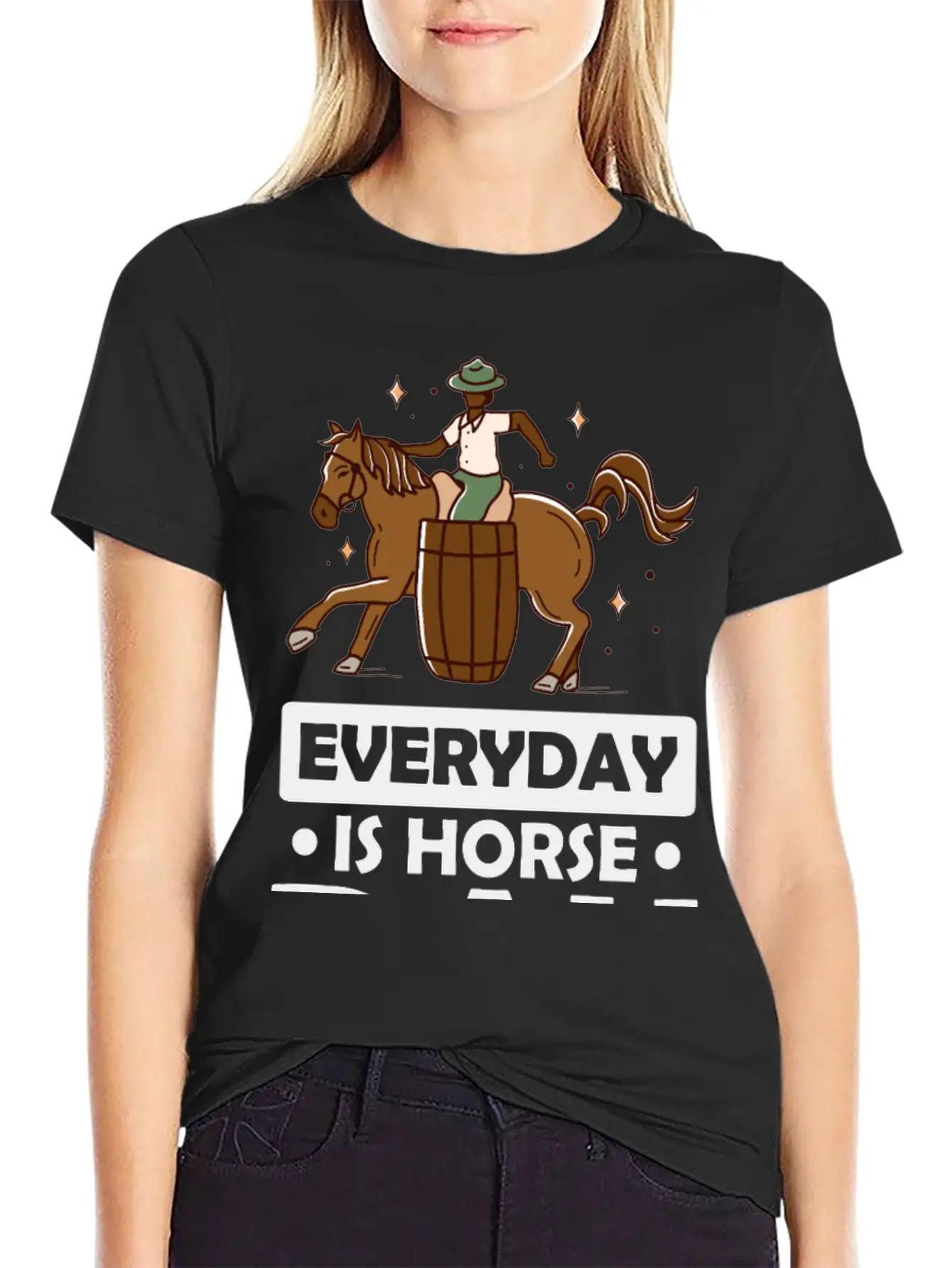 Everyday Is Horse Day Stylish Everyday T-Shirt – Unisex Basic Cotton Tee