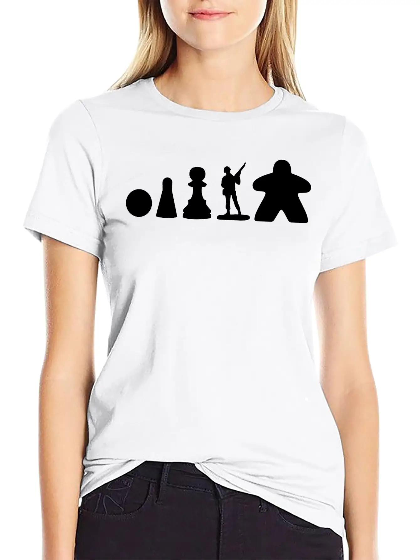 Evolution Of The Meeple Lightweight Cotton T-Shirt – Daily Comfort Graphic Shirt