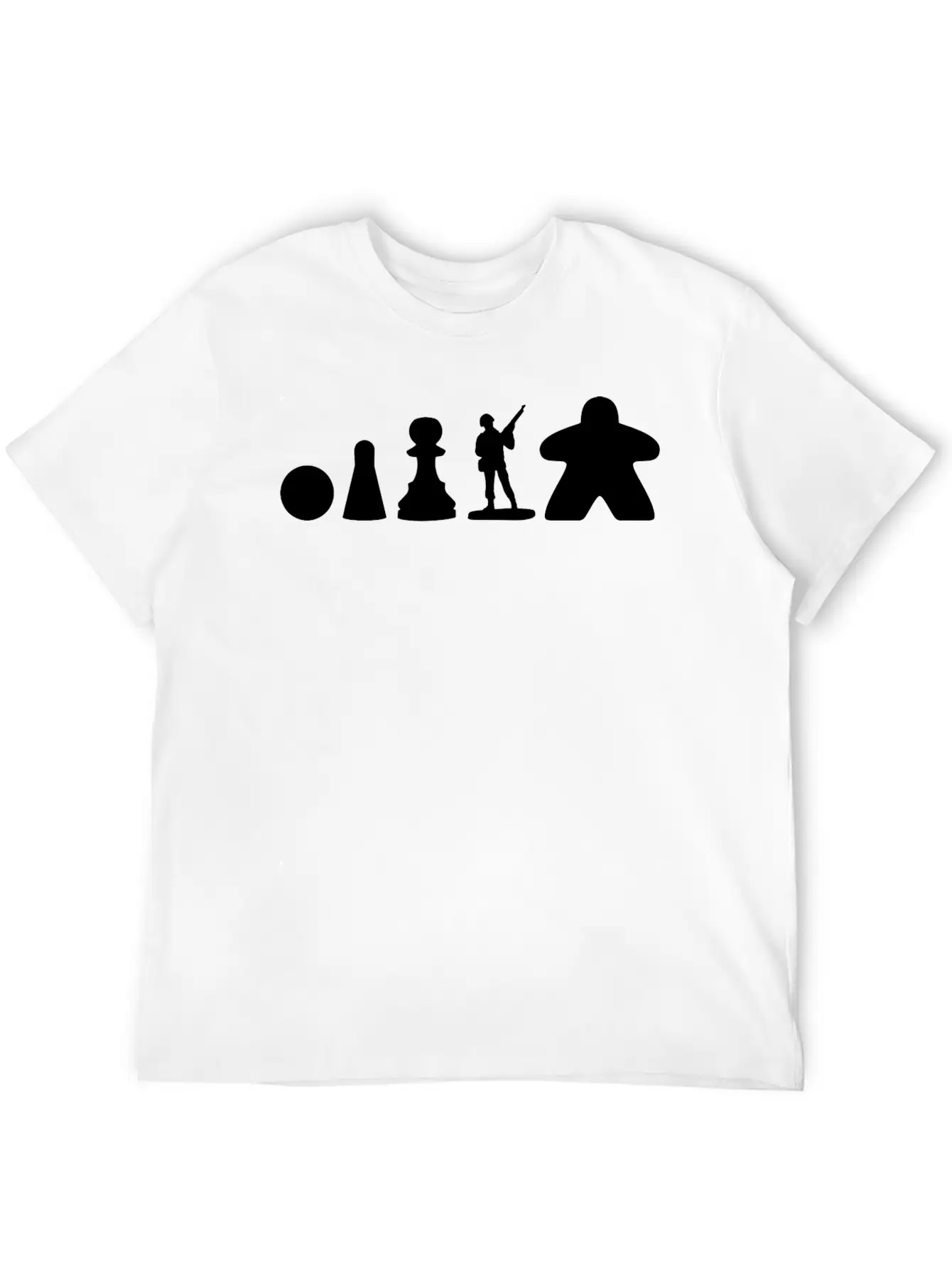 Evolution Of The Meeple Lightweight Cotton T-Shirt – Daily Comfort Graphic Shirt
