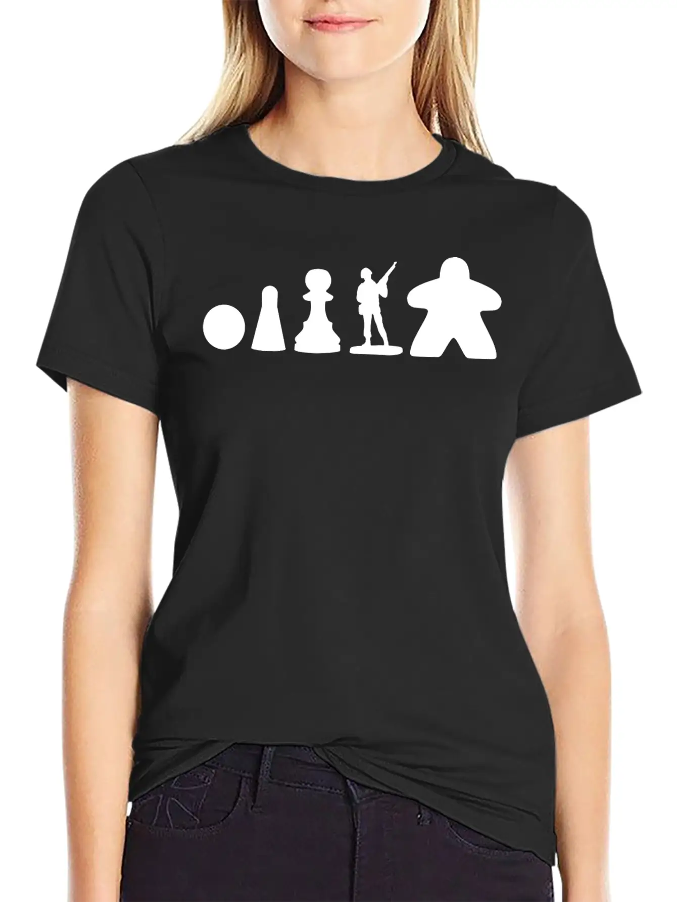 Evolution Of The Meeple Lightweight Cotton T-Shirt – Daily Comfort Graphic Shirt