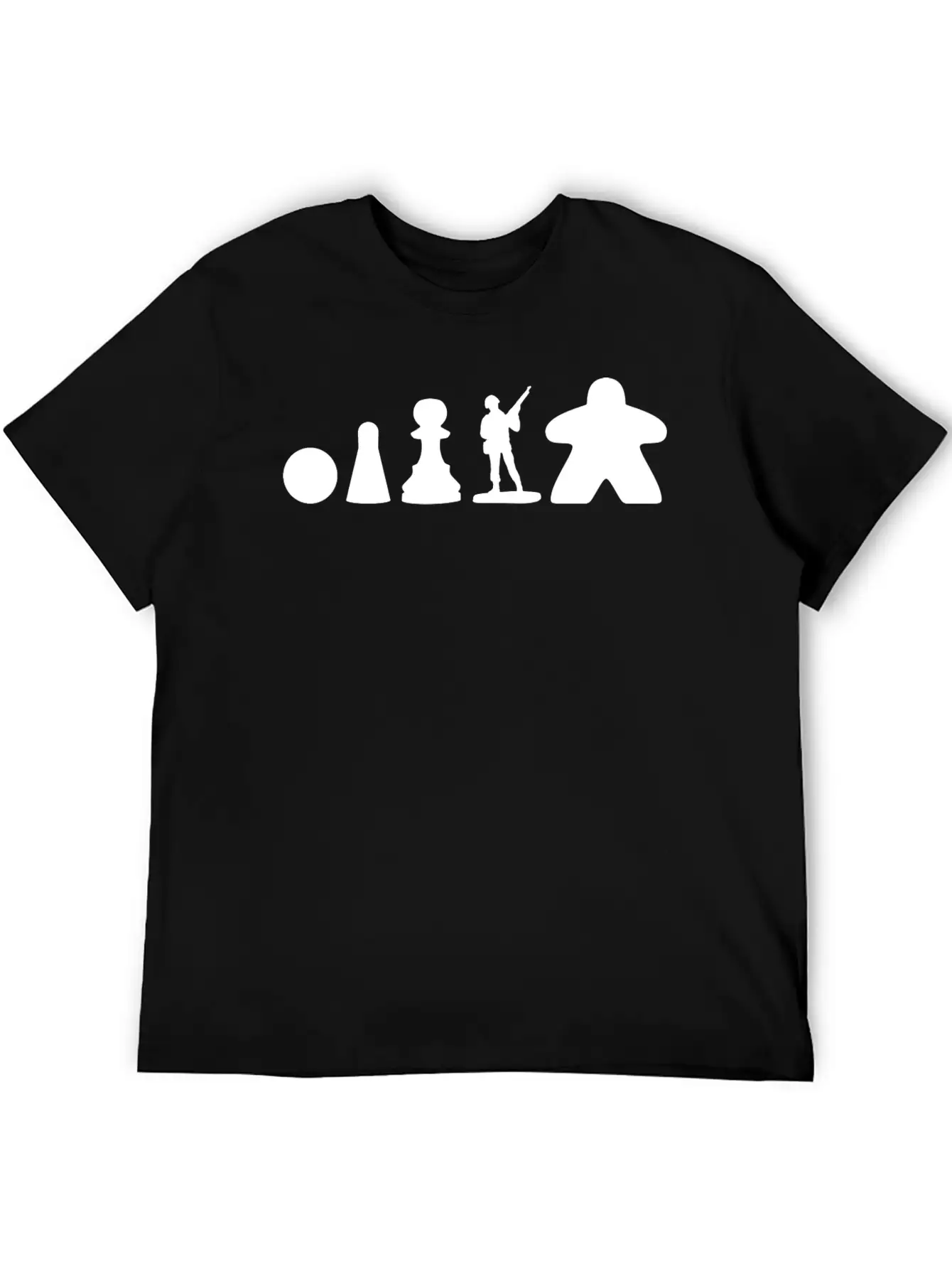 Evolution Of The Meeple Lightweight Cotton T-Shirt – Daily Comfort Graphic Shirt