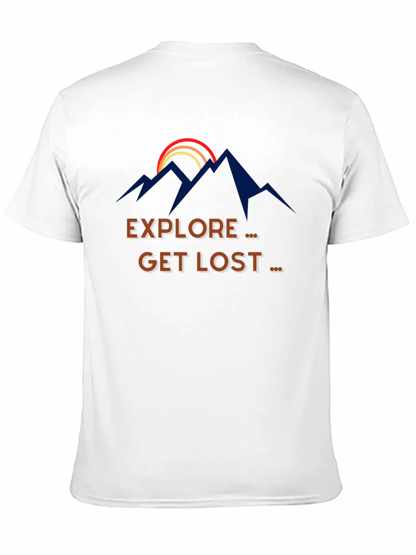Explore Get Lost Basic Graphic T-Shirt – Daily Comfort In Soft Cotton