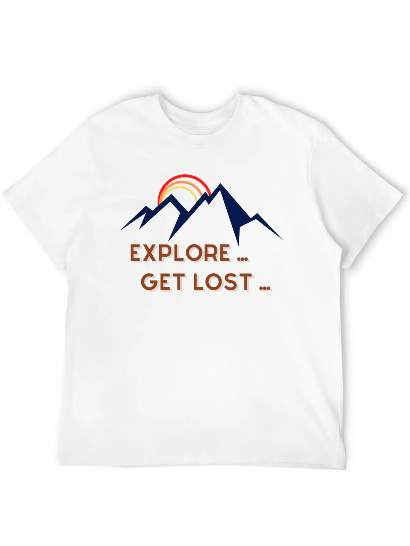 Explore Get Lost Basic Graphic T-Shirt – Daily Comfort In Soft Cotton