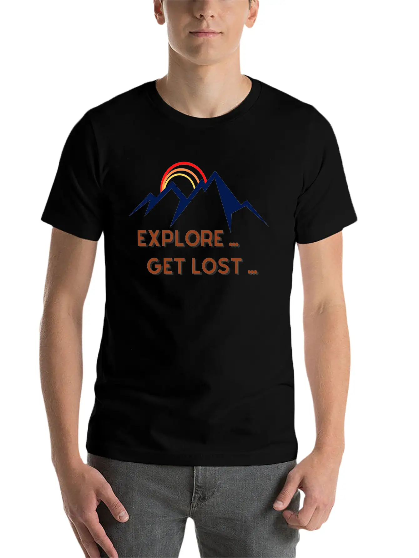 Explore Get Lost Basic Graphic T-Shirt – Daily Comfort In Soft Cotton