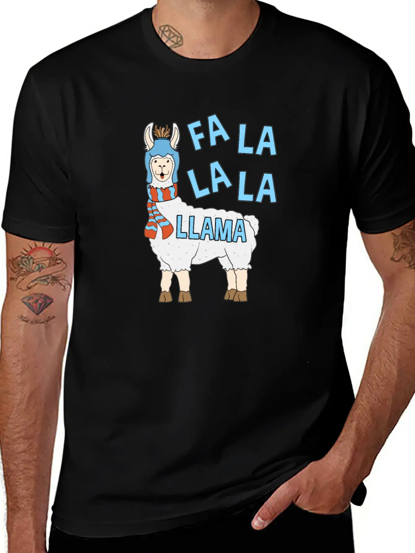 Fa La La La La Llama Stylish Everyday T-Shirt – Unisex Basic Cotton Tee