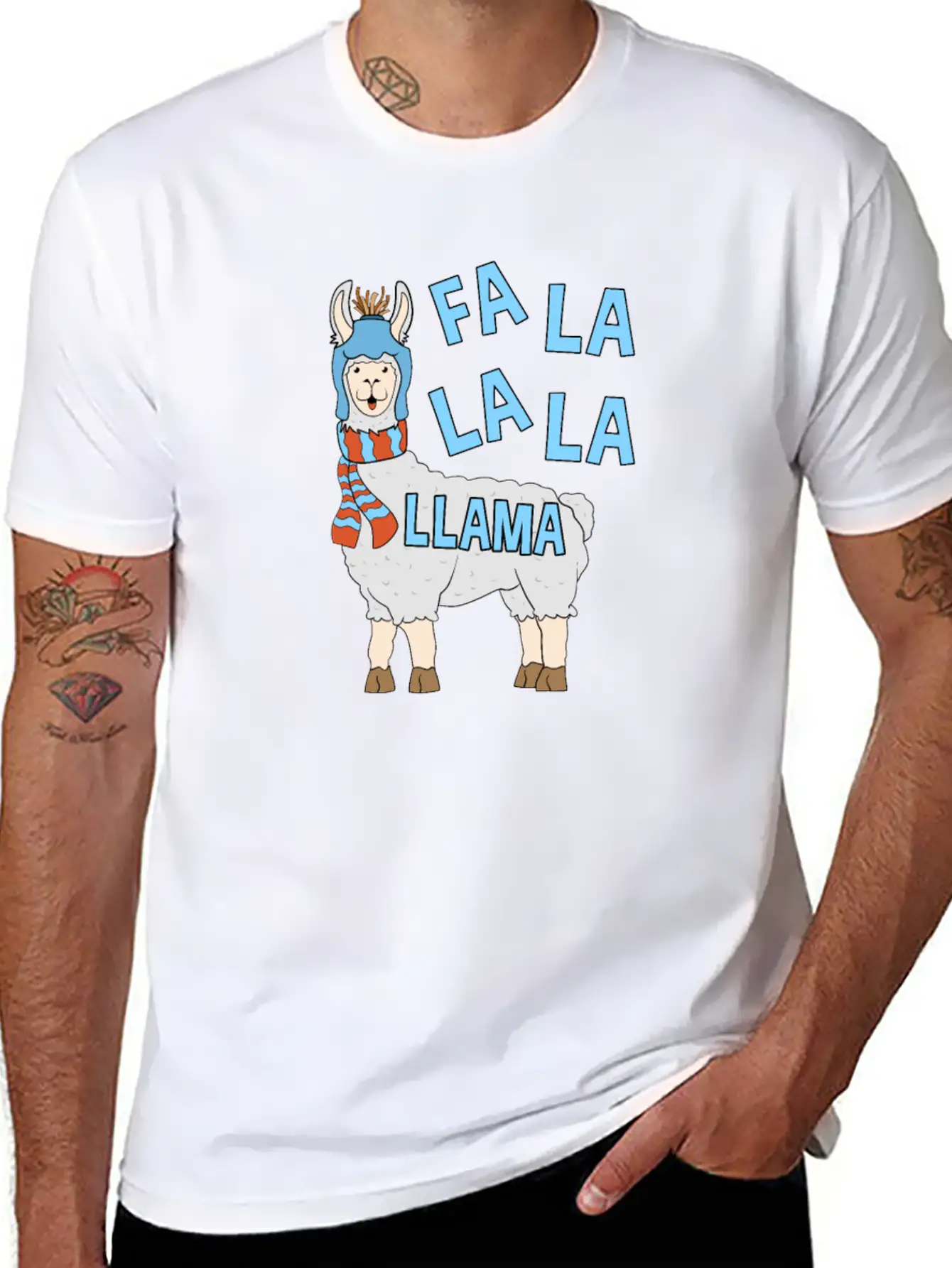 Fa La La La La Llama Stylish Everyday T-Shirt – Unisex Basic Cotton Tee