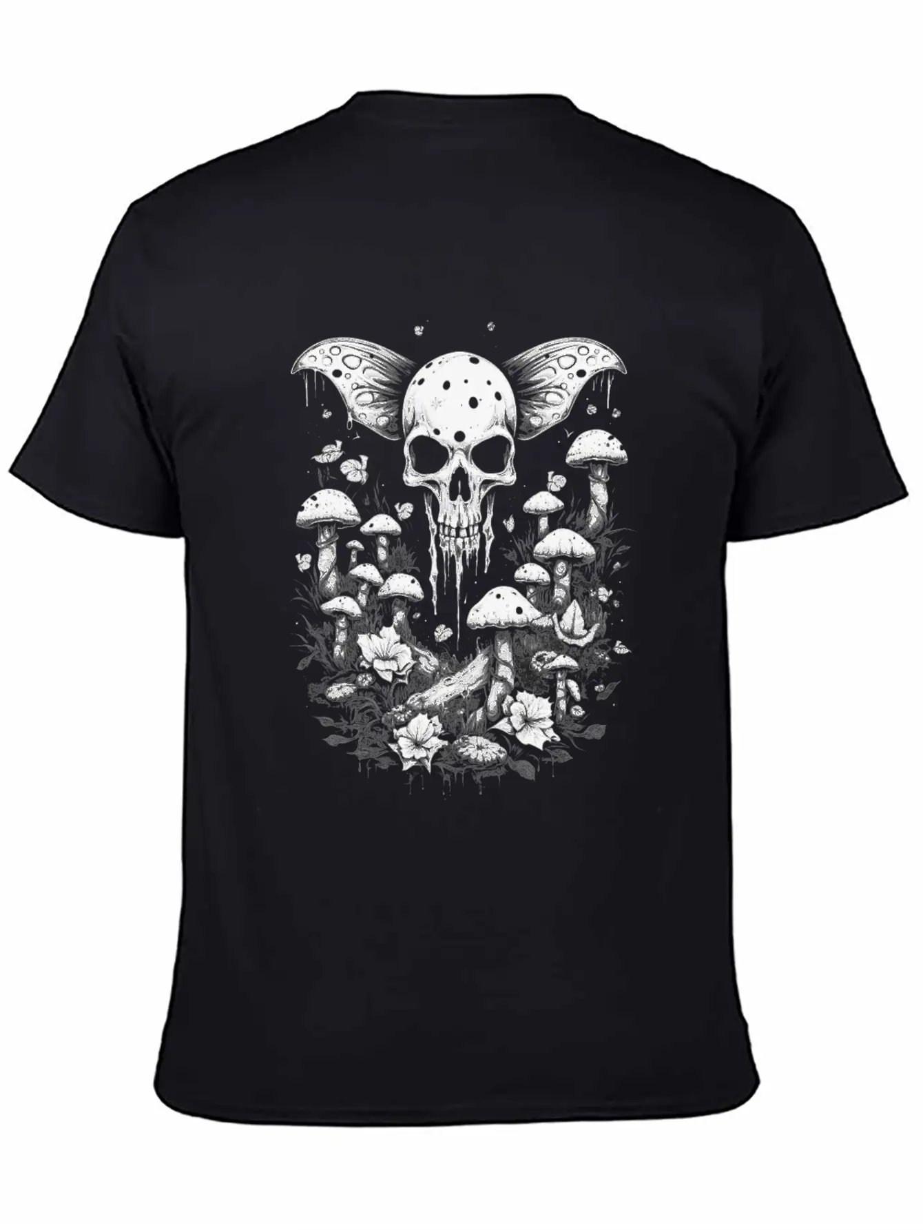 Fairy Grunge Totenkopf Aestethic Fairycore Gothik Basic Graphic T-Shirt – Daily Comfort In Soft Cotton