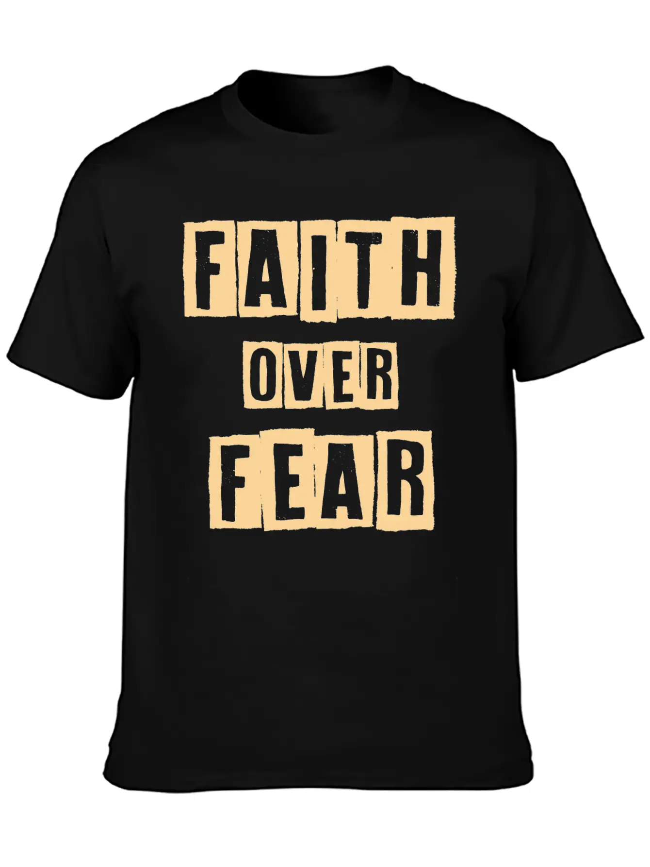 Faith Over Fear Stylish Everyday T-Shirt – Unisex Basic Cotton Tee