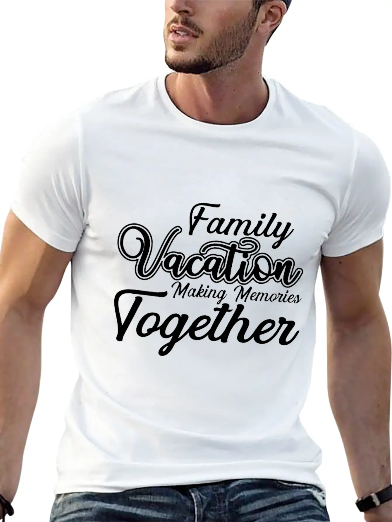 Family Vacation Making Memories Together Basic Graphic T-Shirt – Daily Comfort In Soft Cotton