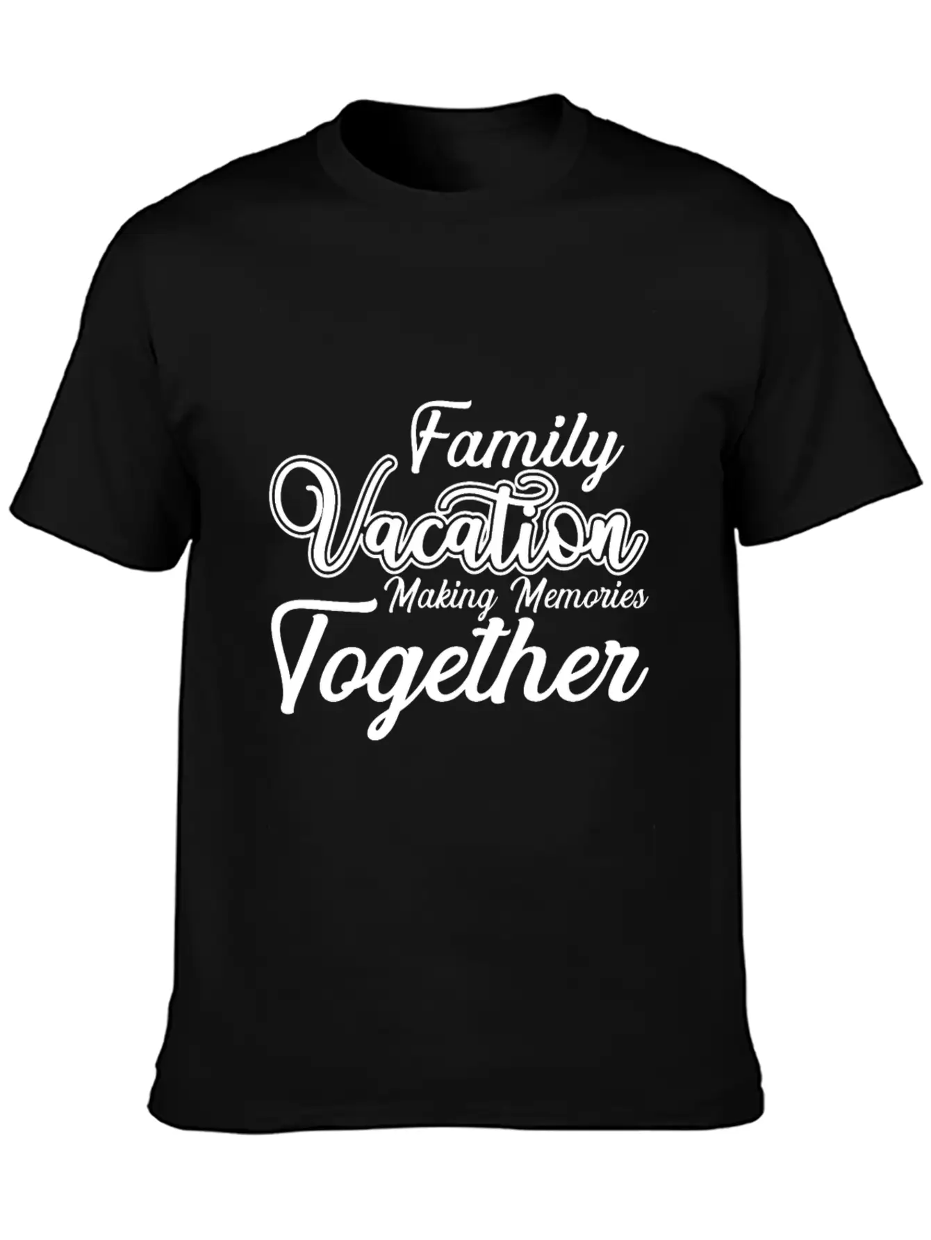 Family Vacation Making Memories Together Basic Graphic T-Shirt – Daily Comfort In Soft Cotton