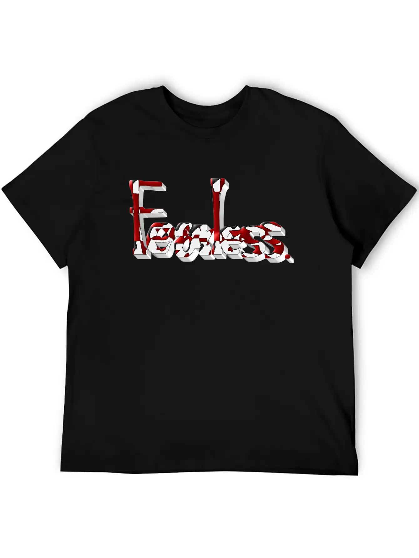 Fearless Lettering Stylish Everyday T-Shirt – Unisex Basic Cotton Tee