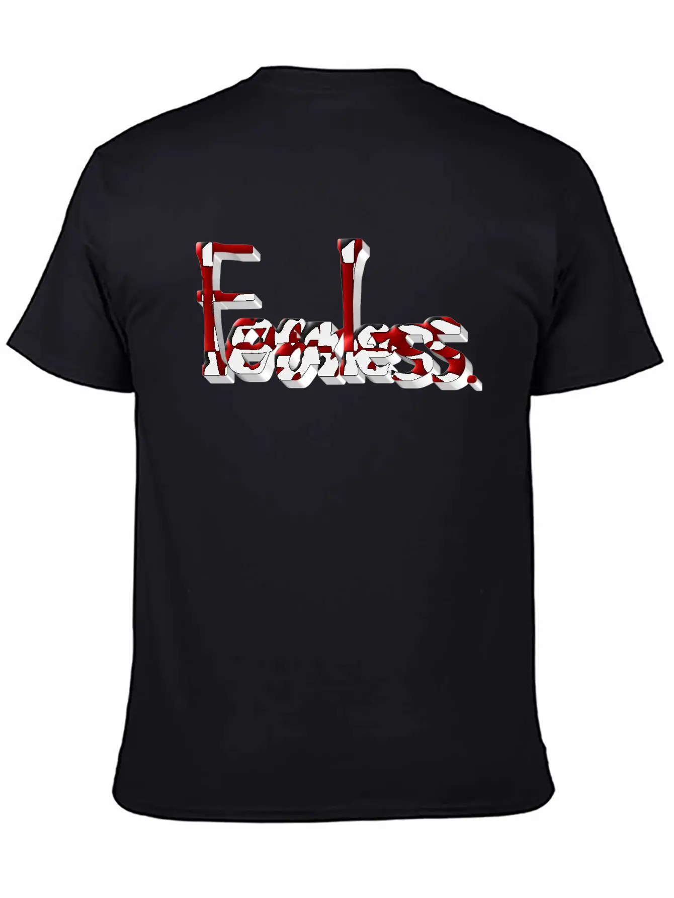 Fearless Lettering Stylish Everyday T-Shirt – Unisex Basic Cotton Tee