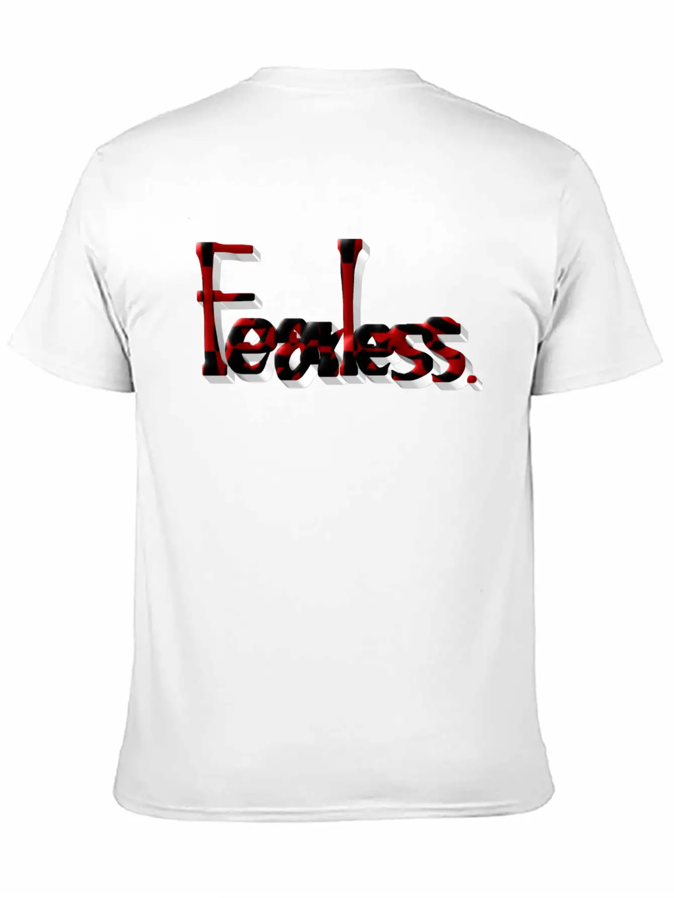 Fearless Lettering Stylish Everyday T-Shirt – Unisex Basic Cotton Tee
