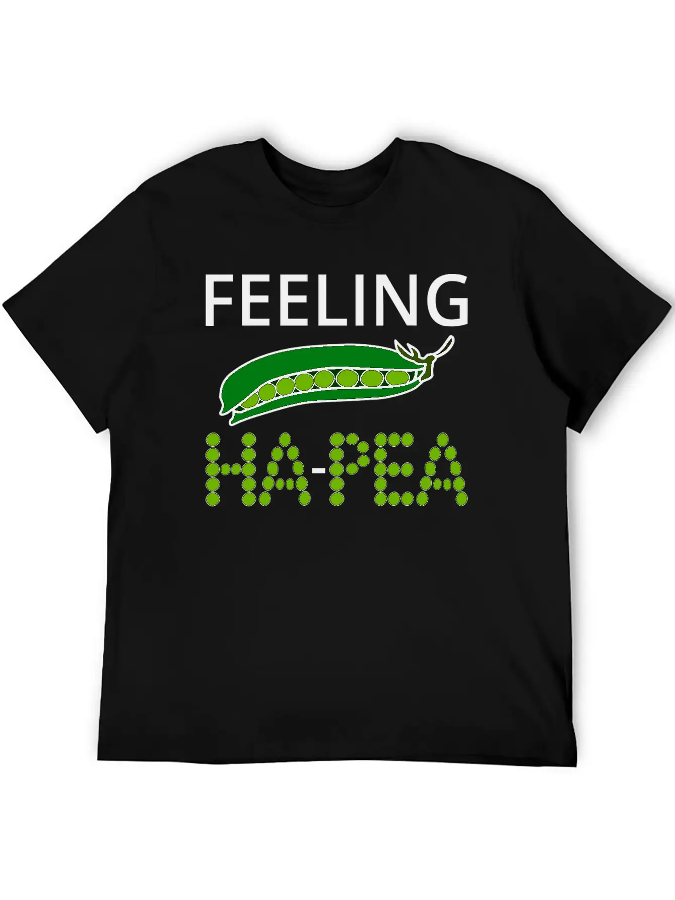 Feeling Ha-Pea (Feeling Happy) Stylish Everyday T-Shirt – Unisex Basic Cotton Tee