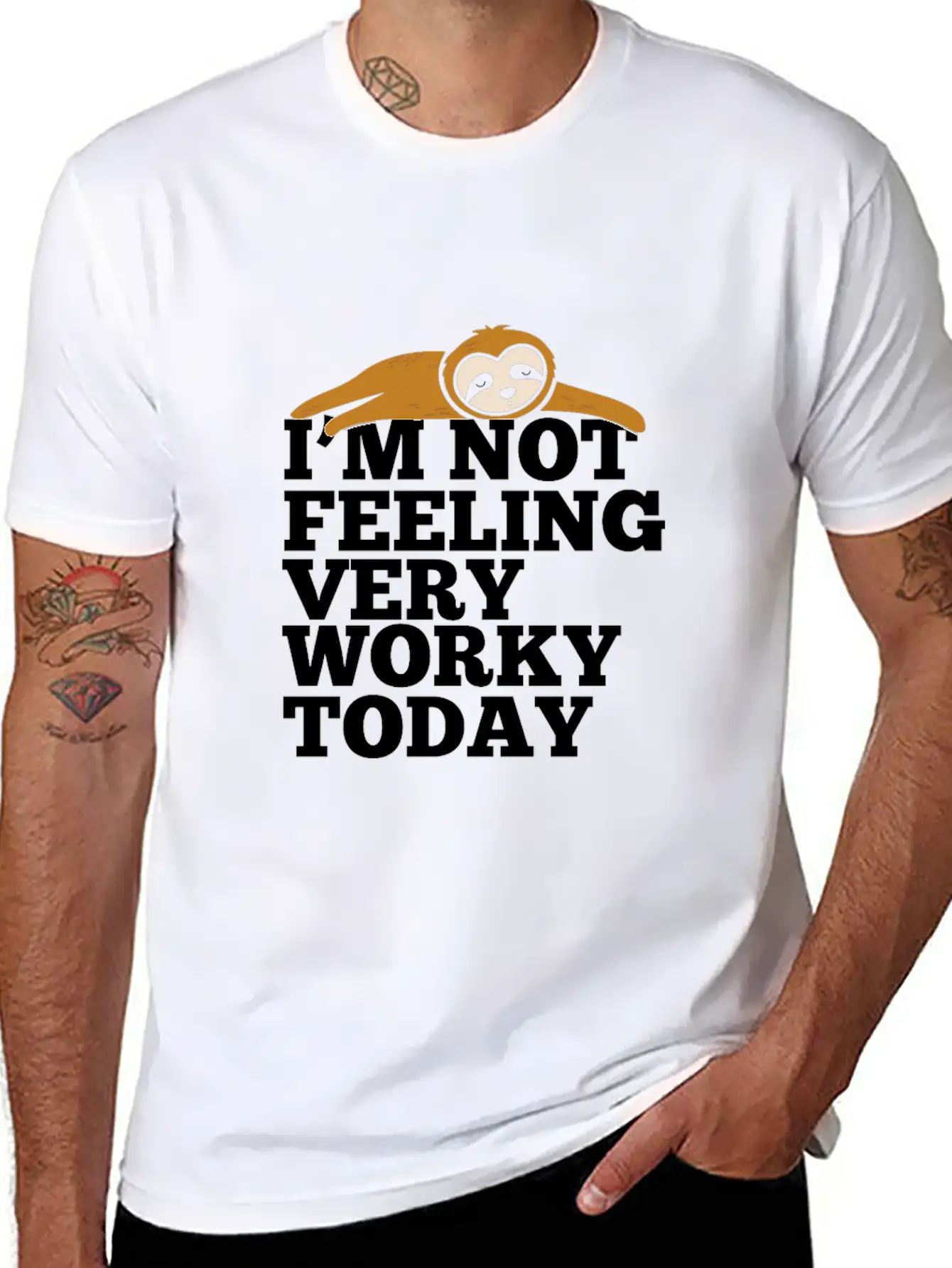 Feeling Not Worky Today Basic Graphic T-Shirt – Daily Comfort In Soft Cotton